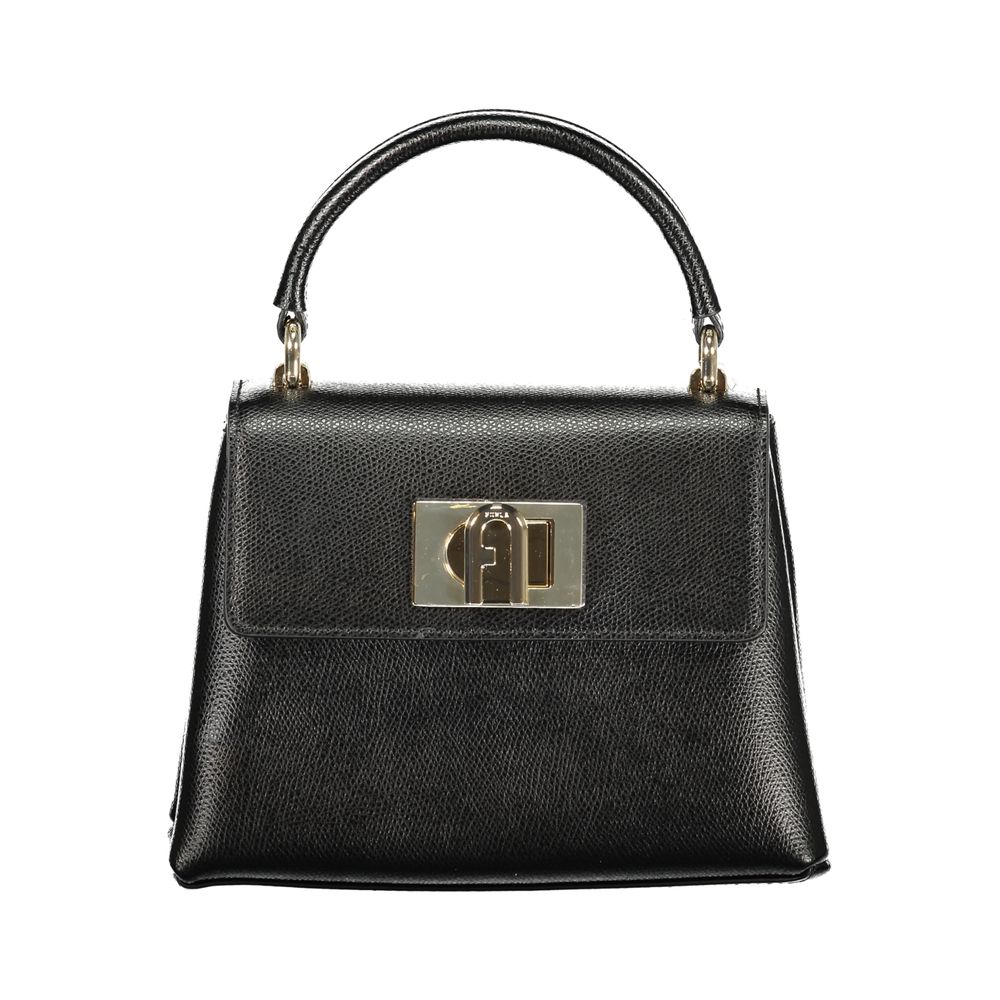 Furla Nero Leather Women Women's Handbag