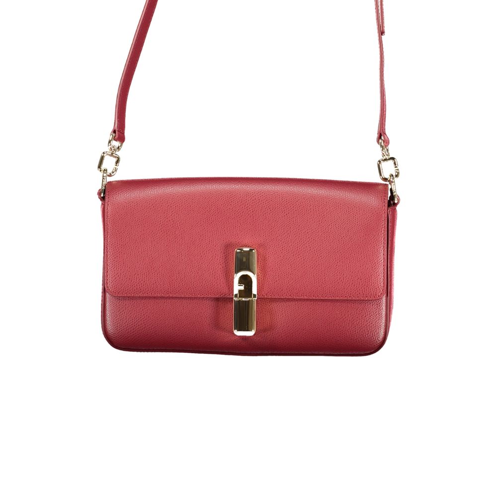 Furla Rosso Leather Women Women's Handbag