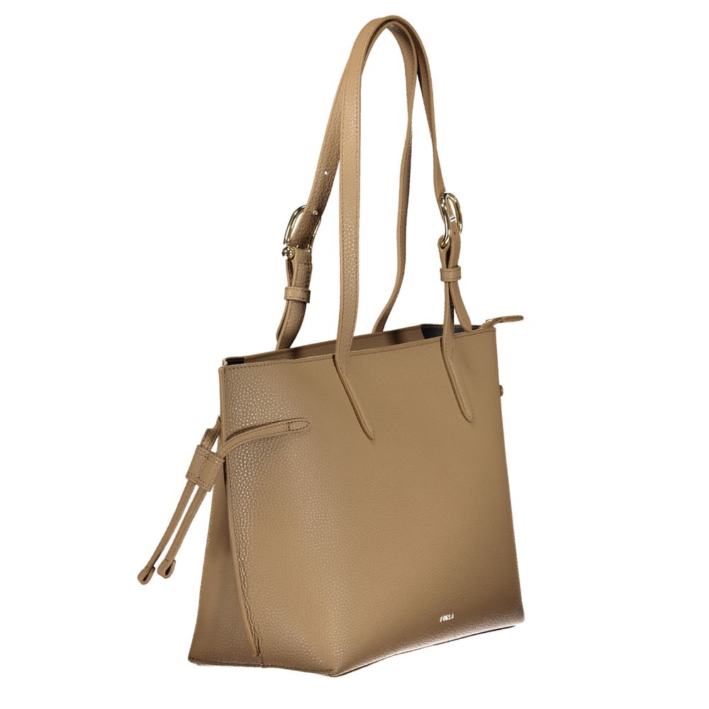 Furla Marrone Leather Woman Women's Handbag