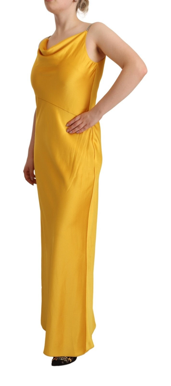 Ralph Lauren Yellow Sheath Sleeveless Long Gown Women Women's Dress (Pre-Owned)