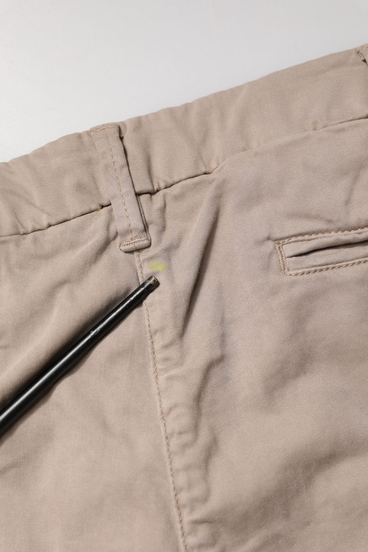 U.S. POLO ASSN. Beige Cotton Stretch Straight Mid Waist Trouser Men's Pants (Pre-Owned)