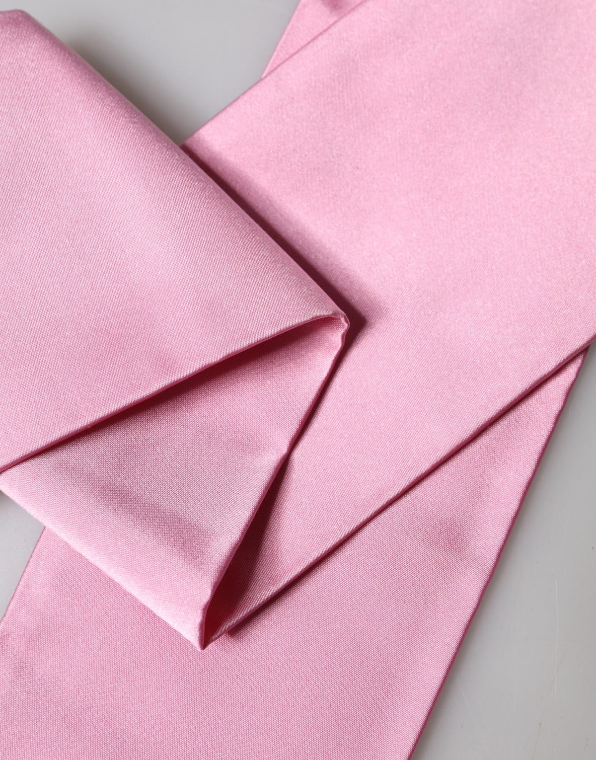 Dolce & Gabbana Pink Silk Fringes Neck Wrap Foulard Men's Scarf
