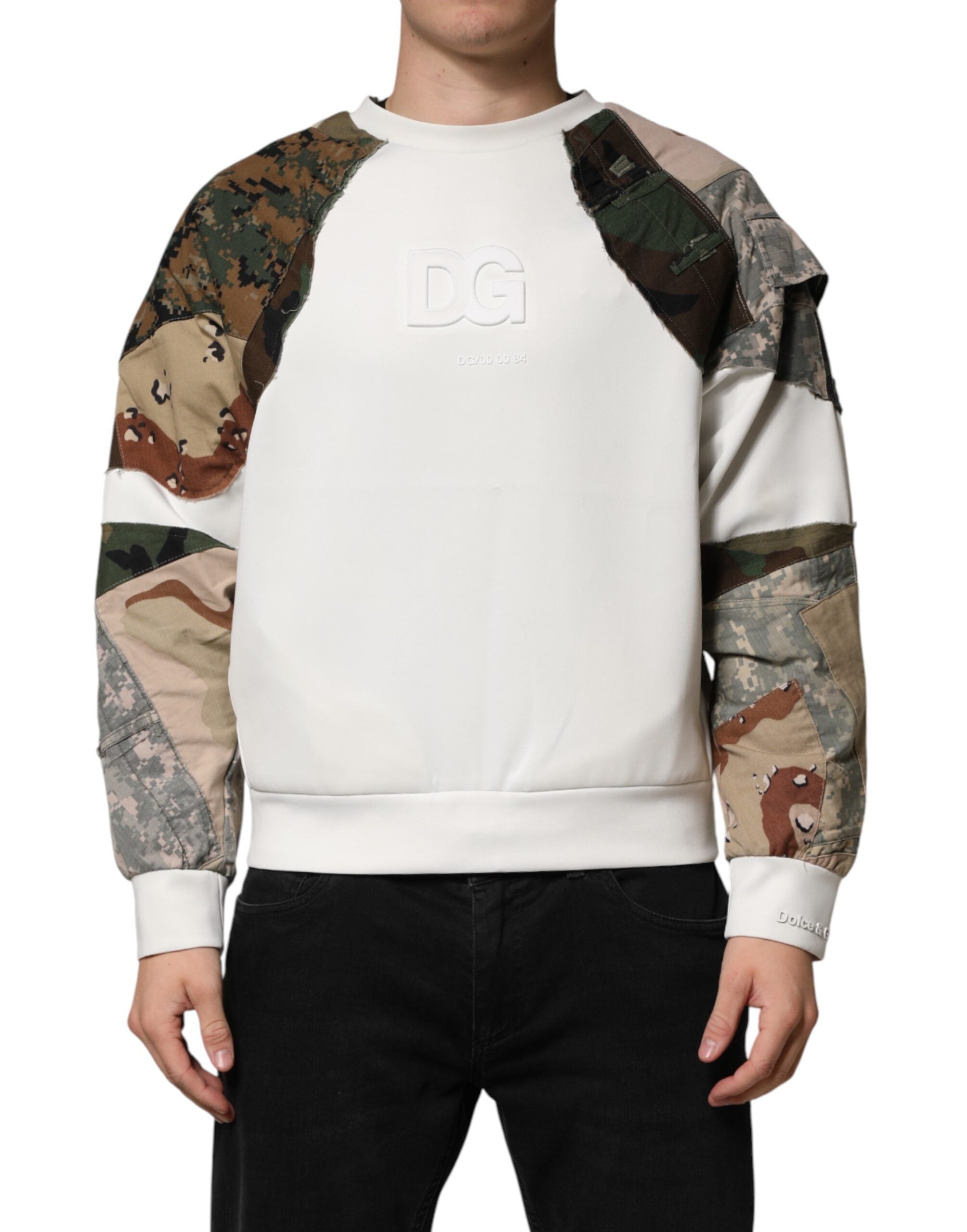 Dolce & Gabbana Multicolor Camouflage Sweatshirt Men's Sweater (Pre-Owned)