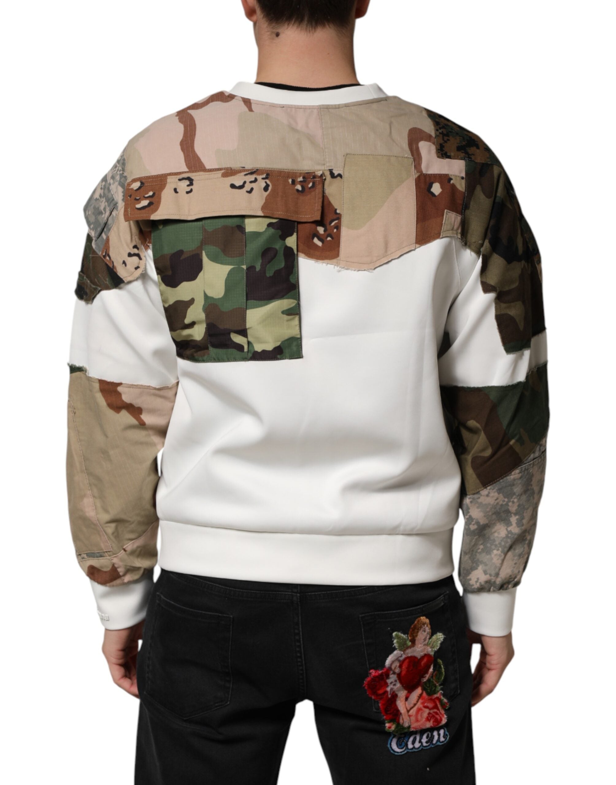 Dolce & Gabbana Multicolor Camouflage Sweatshirt Men's Sweater (Pre-Owned)