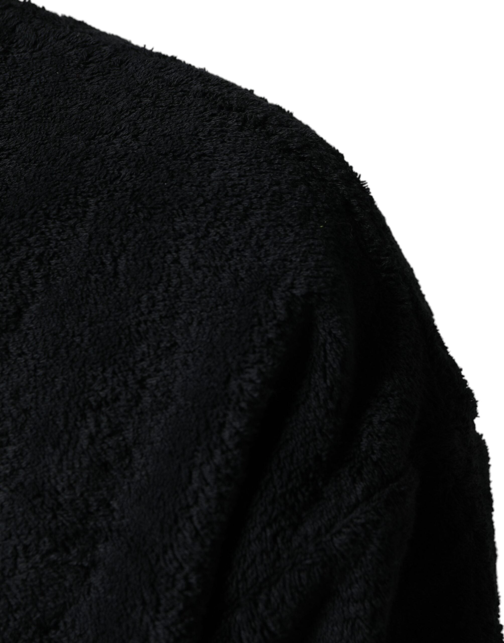 Dolce & Gabbana Black Cotton V-Neck Men Sweatshirt Men's Sweater
