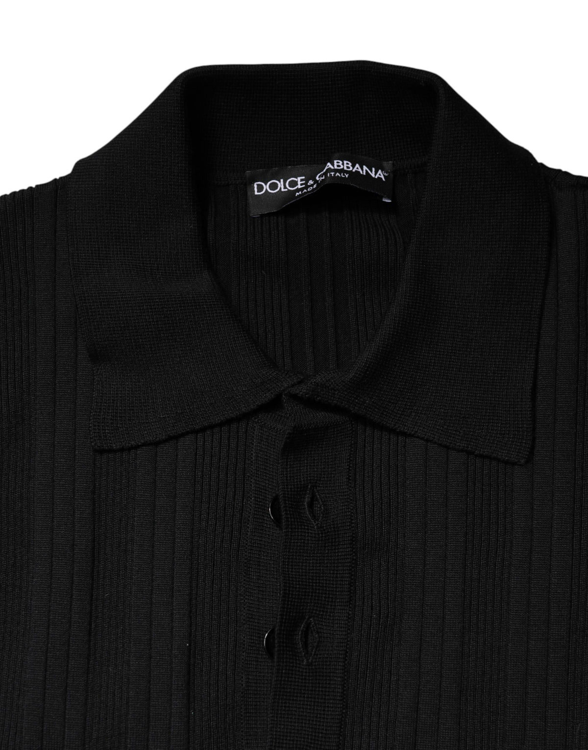 Dolce & Gabbana Black Crest Long Sleeve Men Pullover Men's Sweater