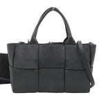 Bottega Veneta Arco Black Leather Tote Bag (Pre-Owned)