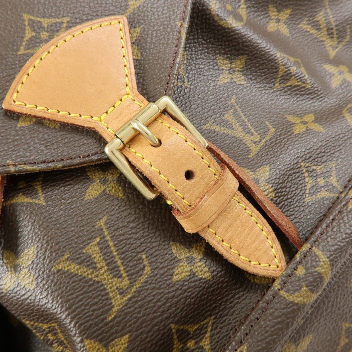 Louis Vuitton Vintage Montsouris Monogram Canvas Brown Canvas Backpack Bag (Pre-Owned)
