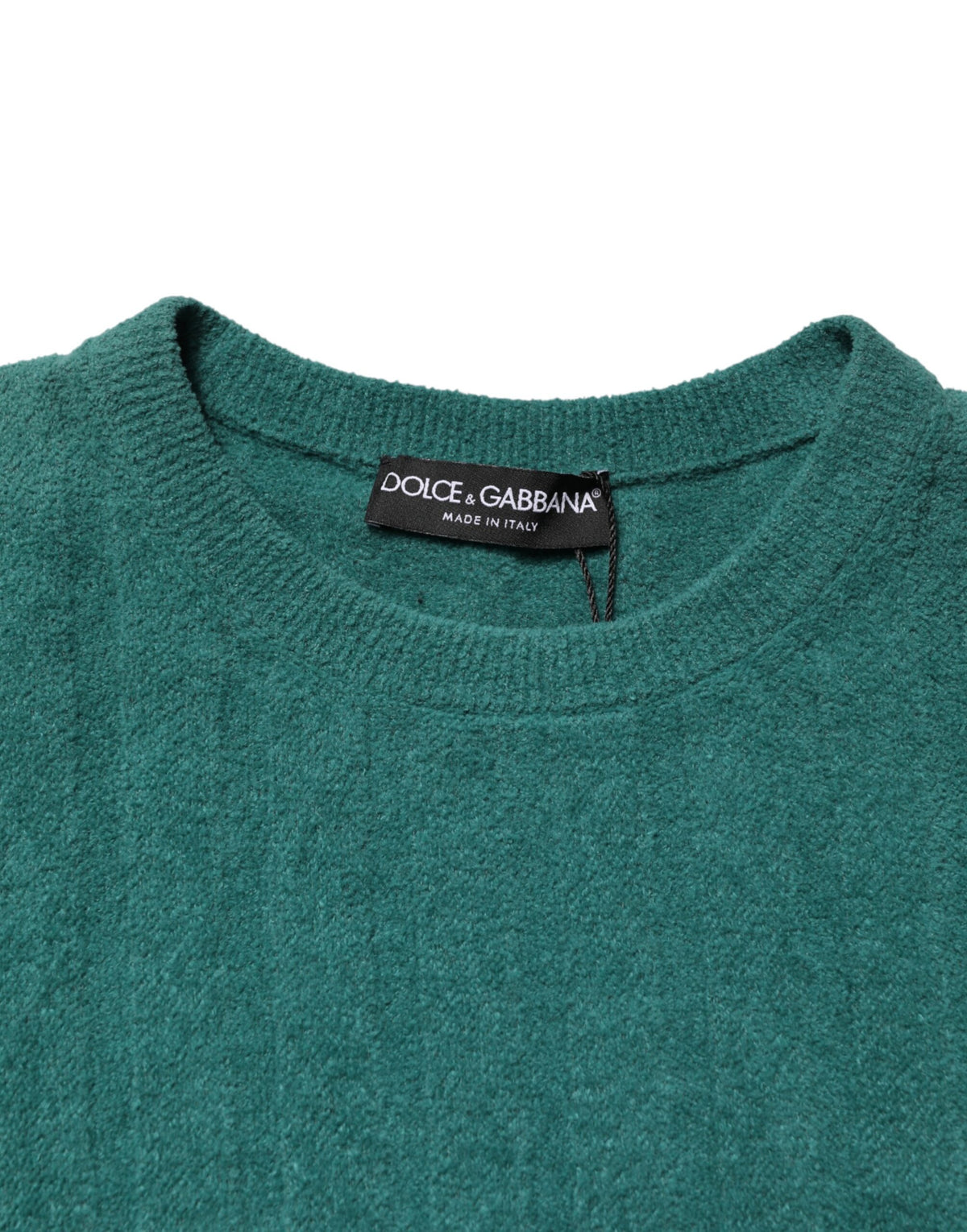 Dolce & Gabbana Dark Green Cotton Blend Men Crew Neck Men's T-shirt