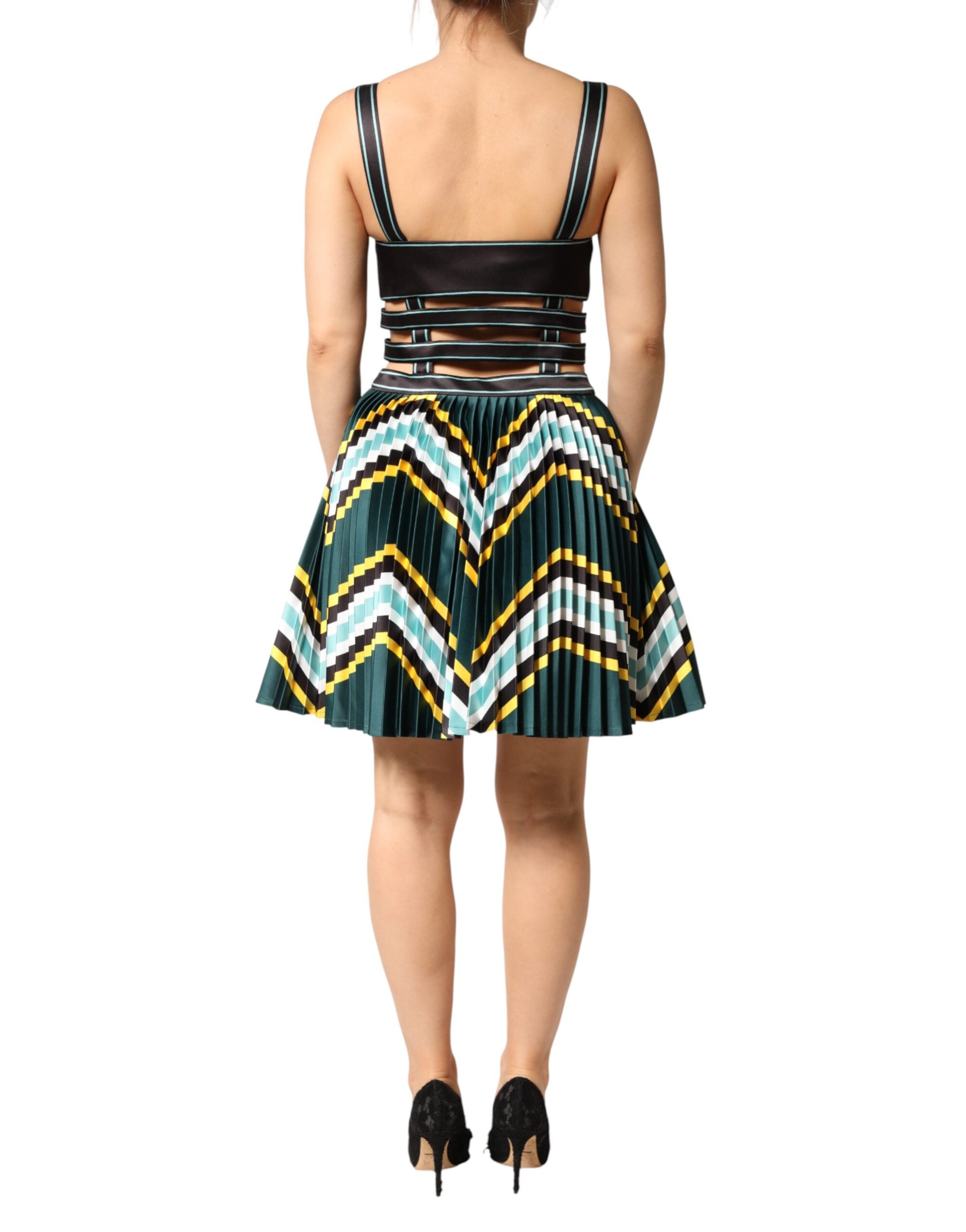 Philosophy di Lorenzo Serafini Multicolor Sleeveless A-line Women's Dress (Pre-Owned)