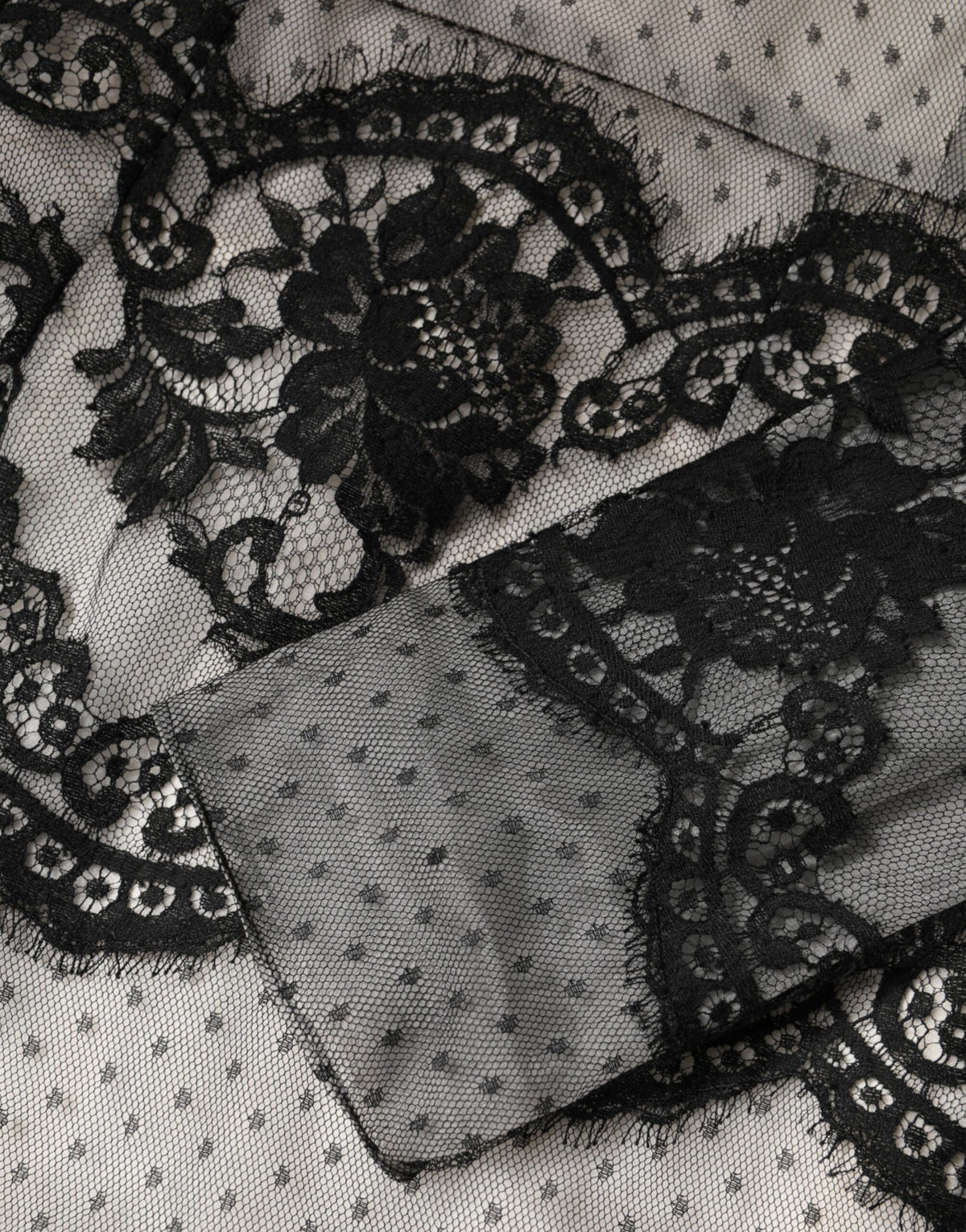 Dolce & Gabbana Black White Lace Silk Blend MaxiSheath Women's Dress