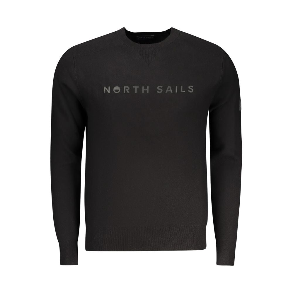 North Sails Black Viscosa Men Men's Sweater