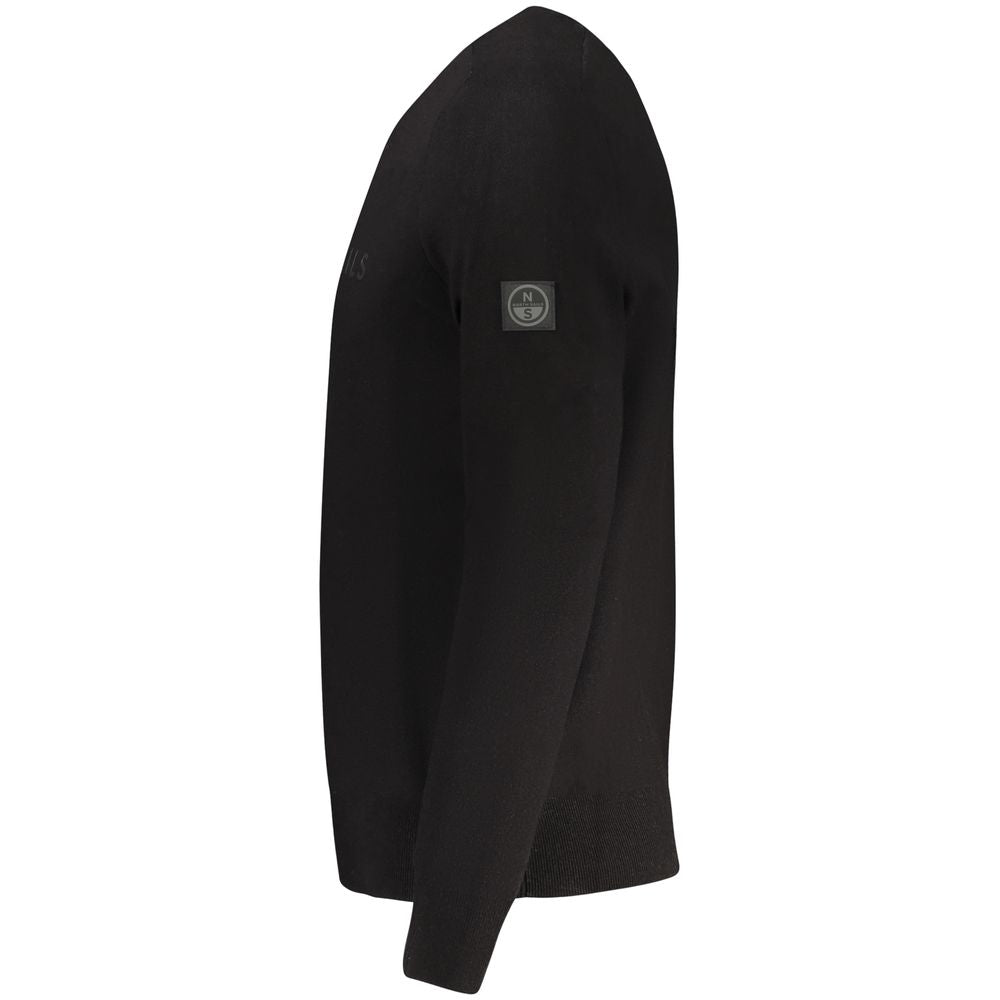 North Sails Black Viscosa Men Men's Sweater