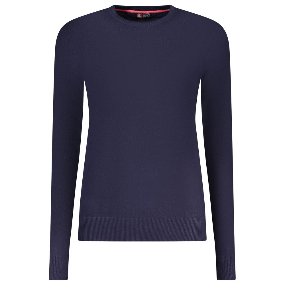 Norway 1963 Blu Viscose Donna Women's Maglia