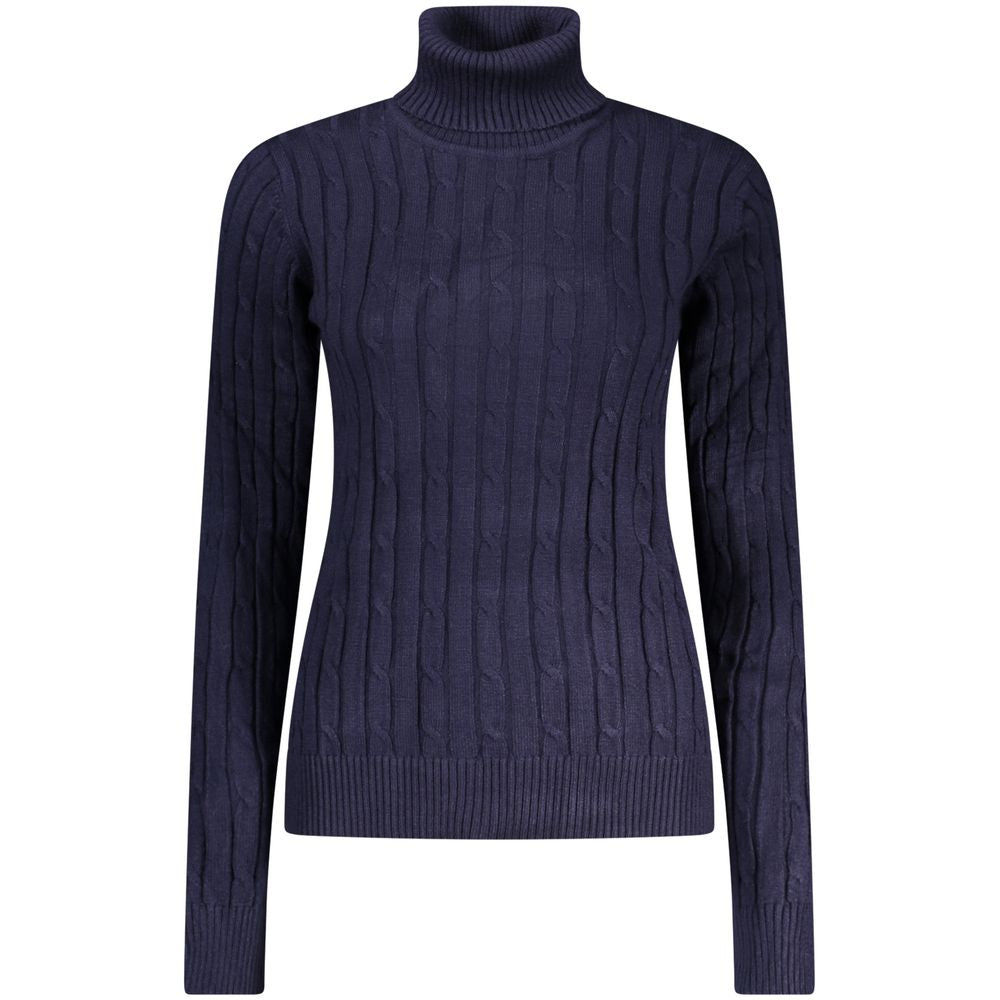 Norway 1963 Blu Viscosa Donna Women's Maglia