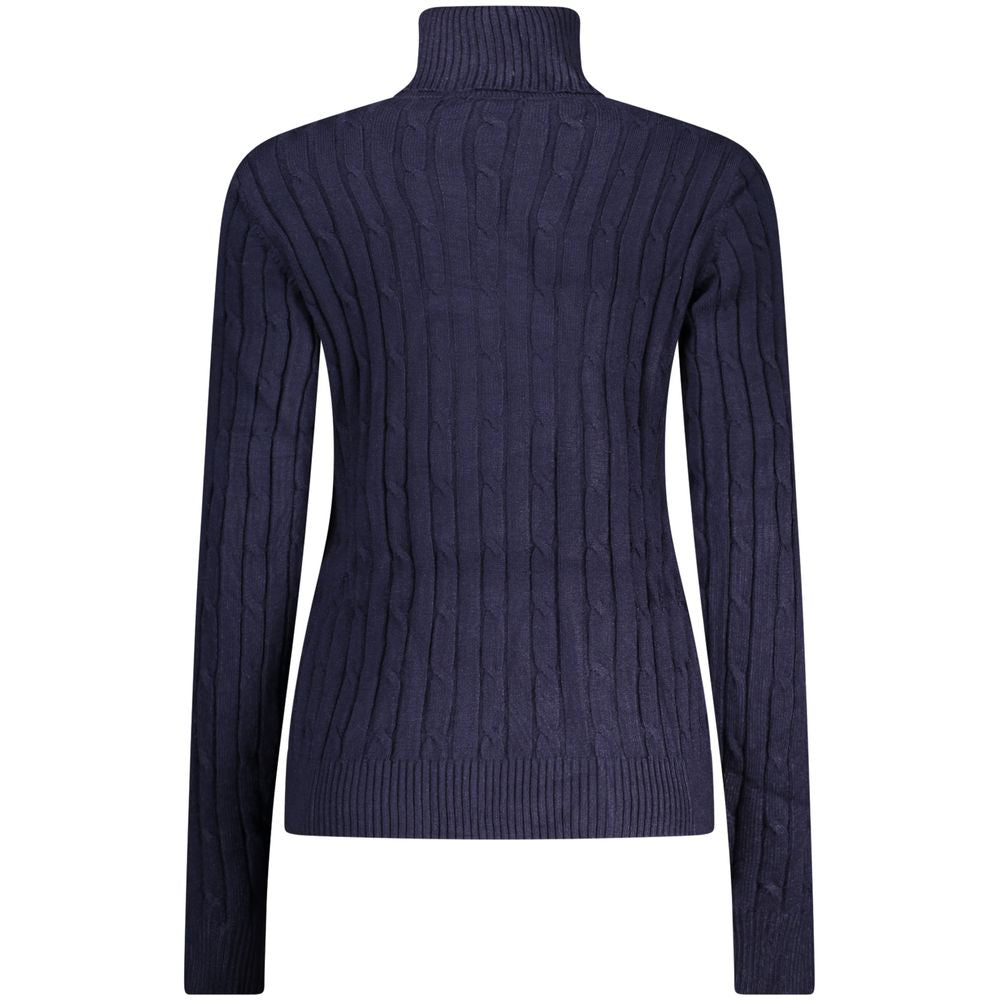 Norway 1963 Blu Viscosa Donna Women's Maglia