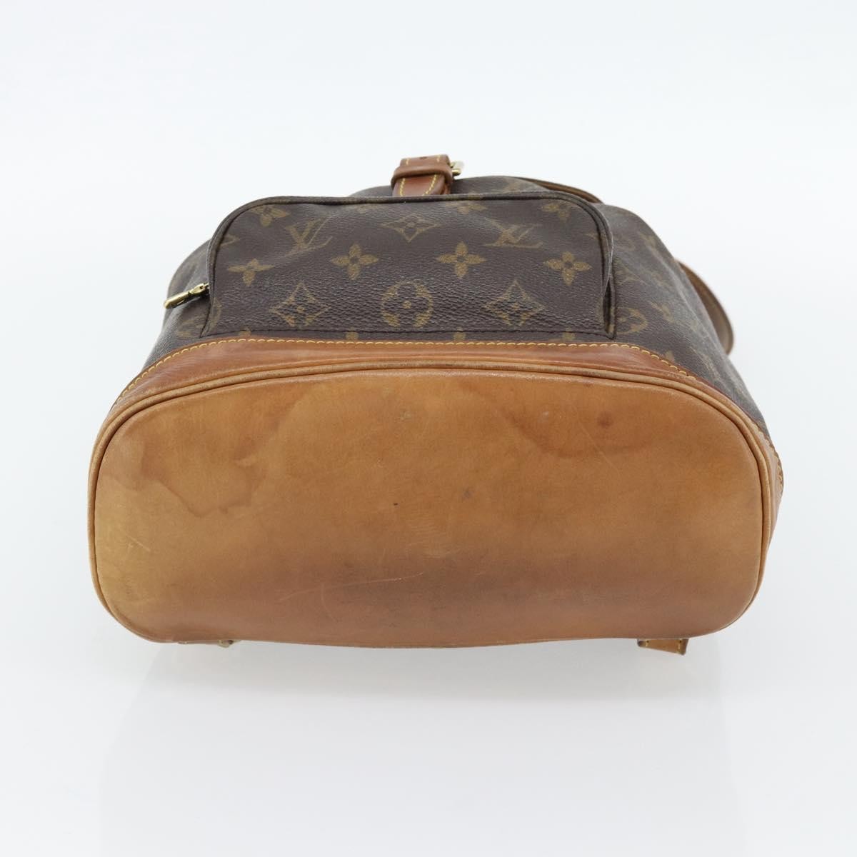Louis Vuitton Vintage Montsouris Monogram Canvas Brown Canvas Backpack Bag (Pre-Owned)