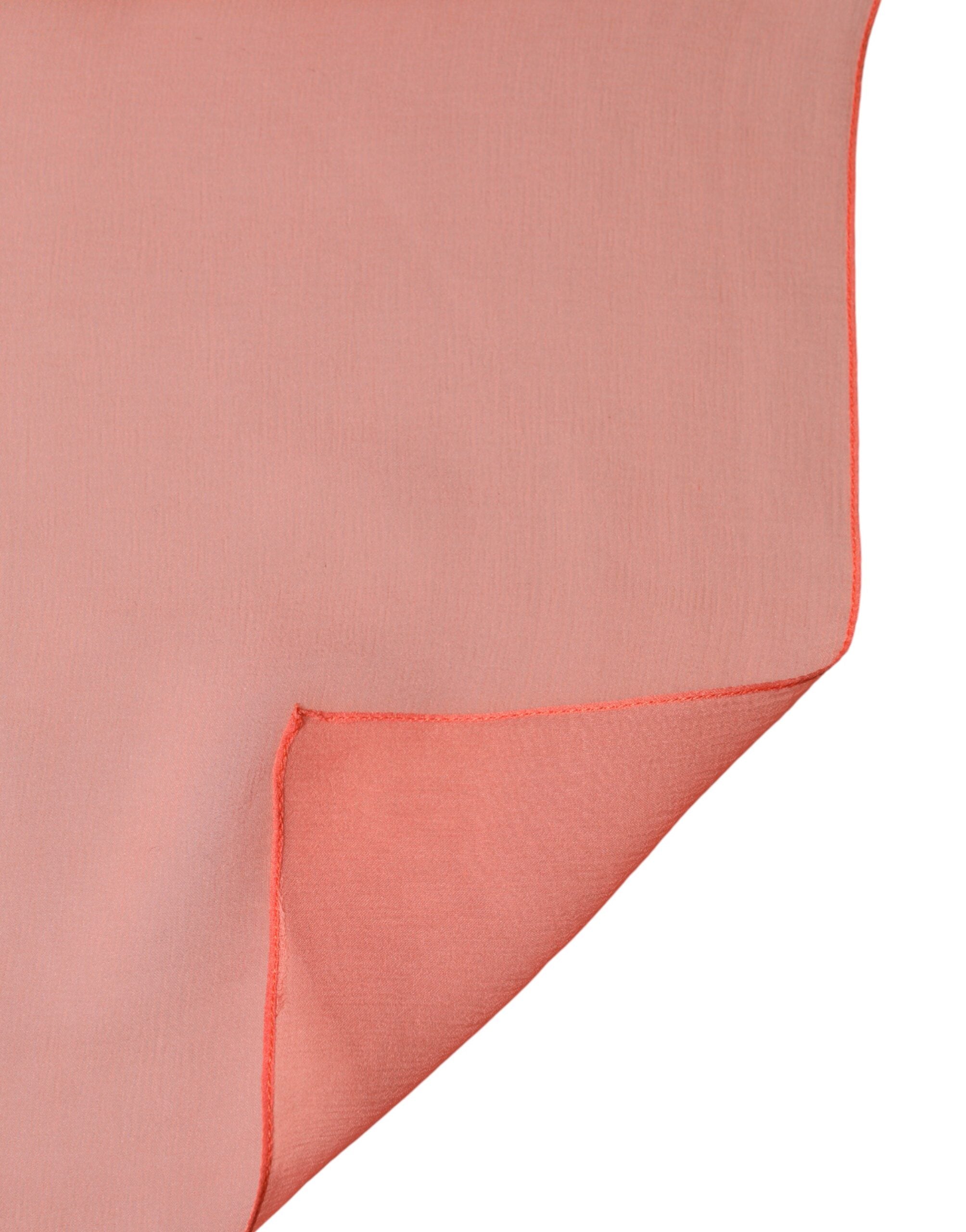 Dolce & Gabbana Orange Stole Silk Neck Wrap Shawl Men Men's Scarf