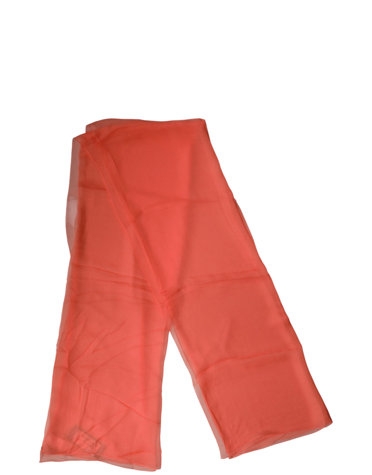 Dolce & Gabbana Orange Stole Silk Neck Wrap Shawl Men Men's Scarf