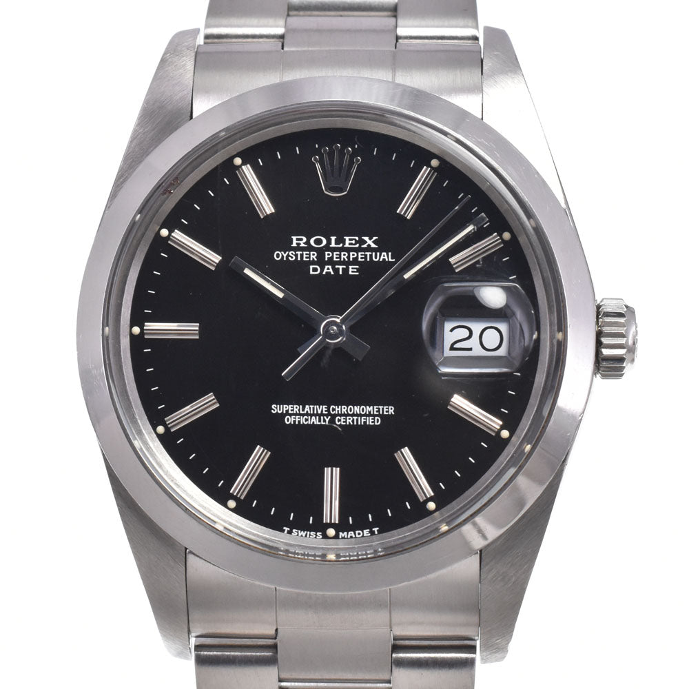 Rolex Oyster Perpetual Date Automatic Stainless Steel And Yellow Gold With Diamond Markers Watch (Pre-Owned)