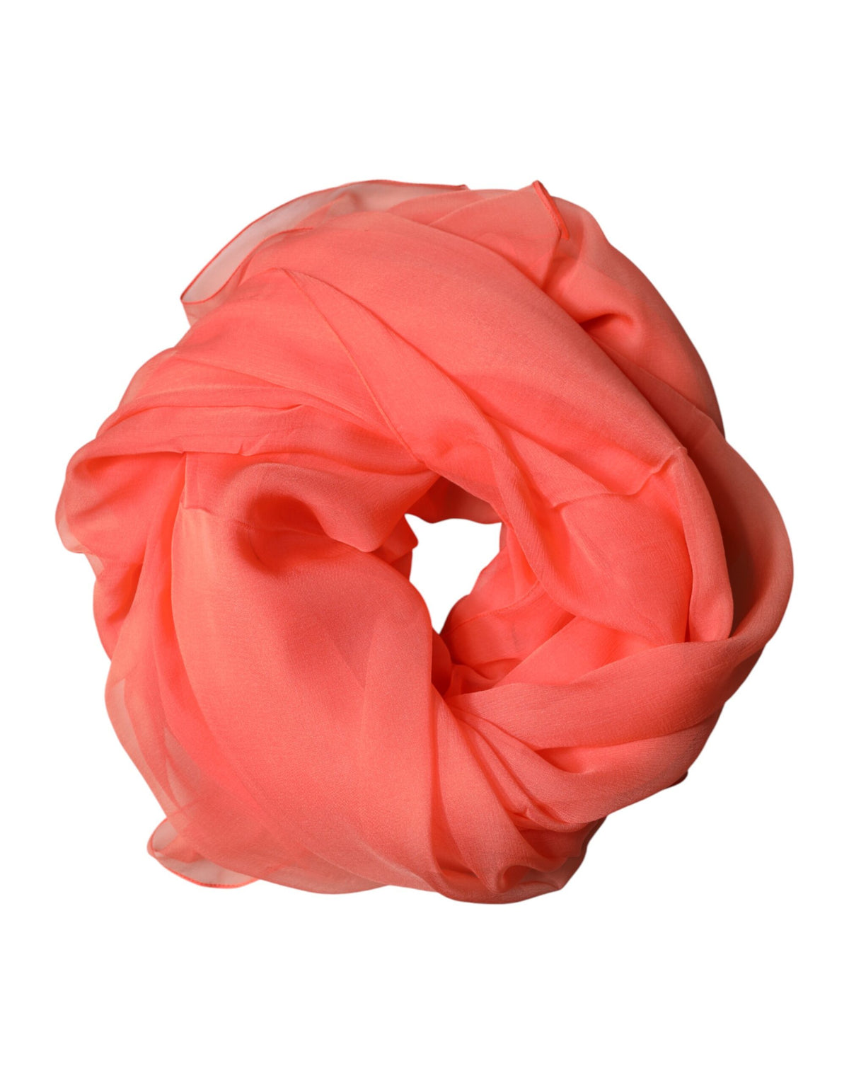 Dolce & Gabbana Orange Stole Silk Neck Wrap Shawl Men Men's Scarf