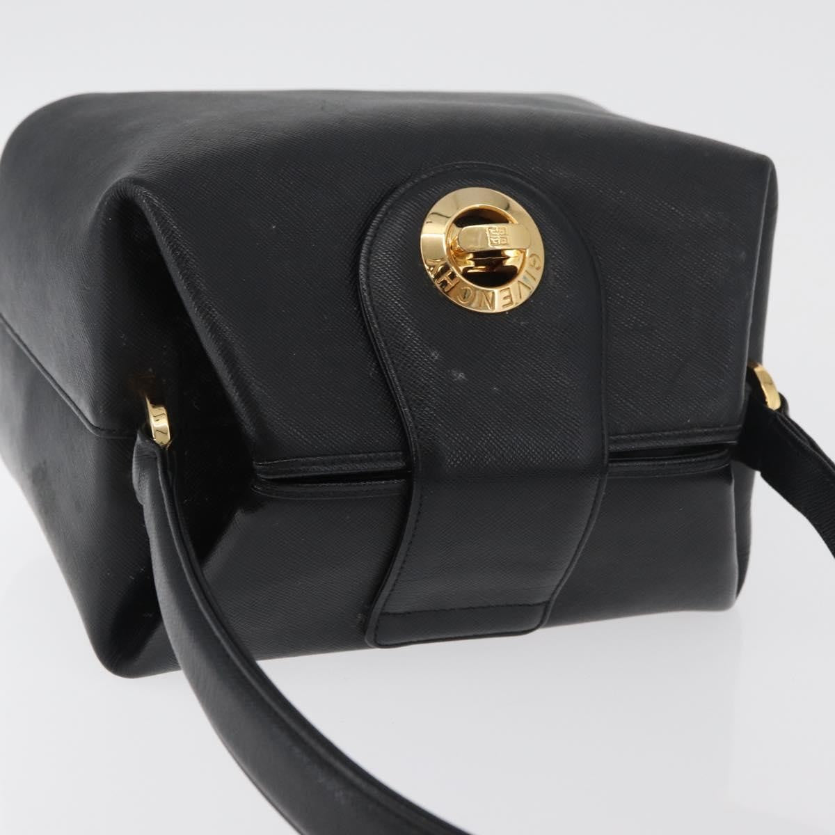 Givenchy Vintage Leather Black Leather Briefcase Bag (Pre-Owned)