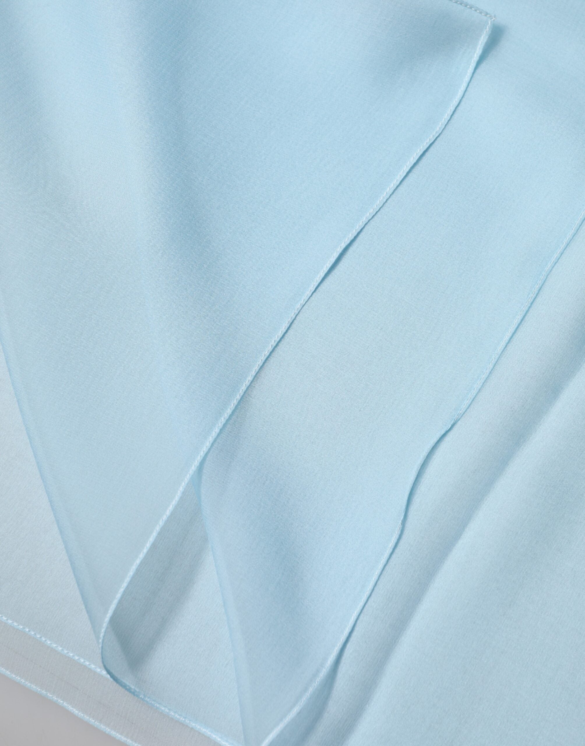 Dolce & Gabbana Light Blue Stole Silk Neck Wrap Shawl Men's Scarf