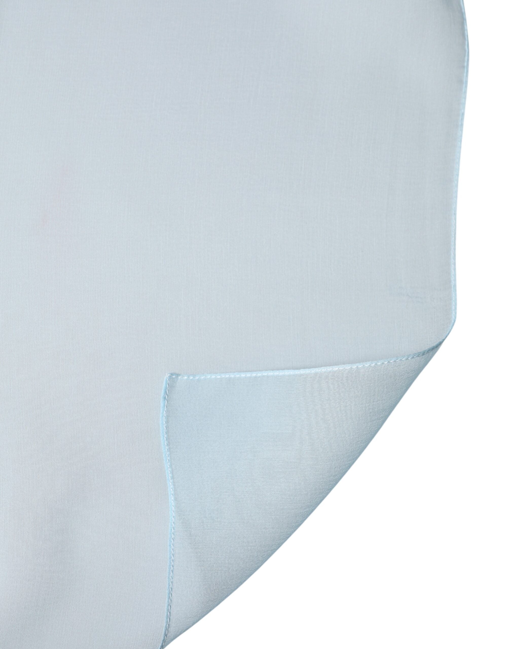 Dolce & Gabbana Light Blue Stole Silk Neck Wrap Shawl Men's Scarf