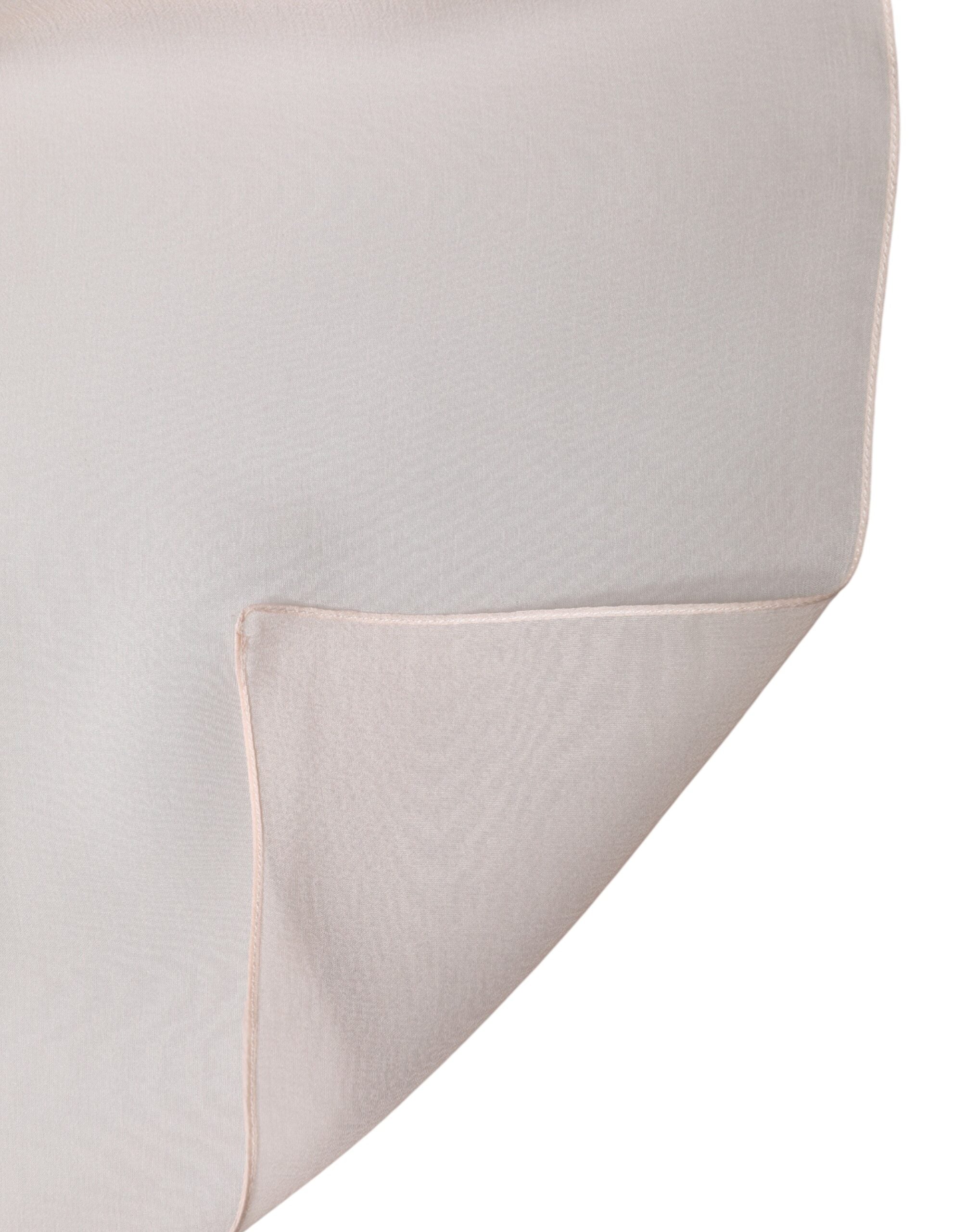 Dolce & Gabbana Light Pink Stole Silk Neck Wrap Shawl Men's Scarf