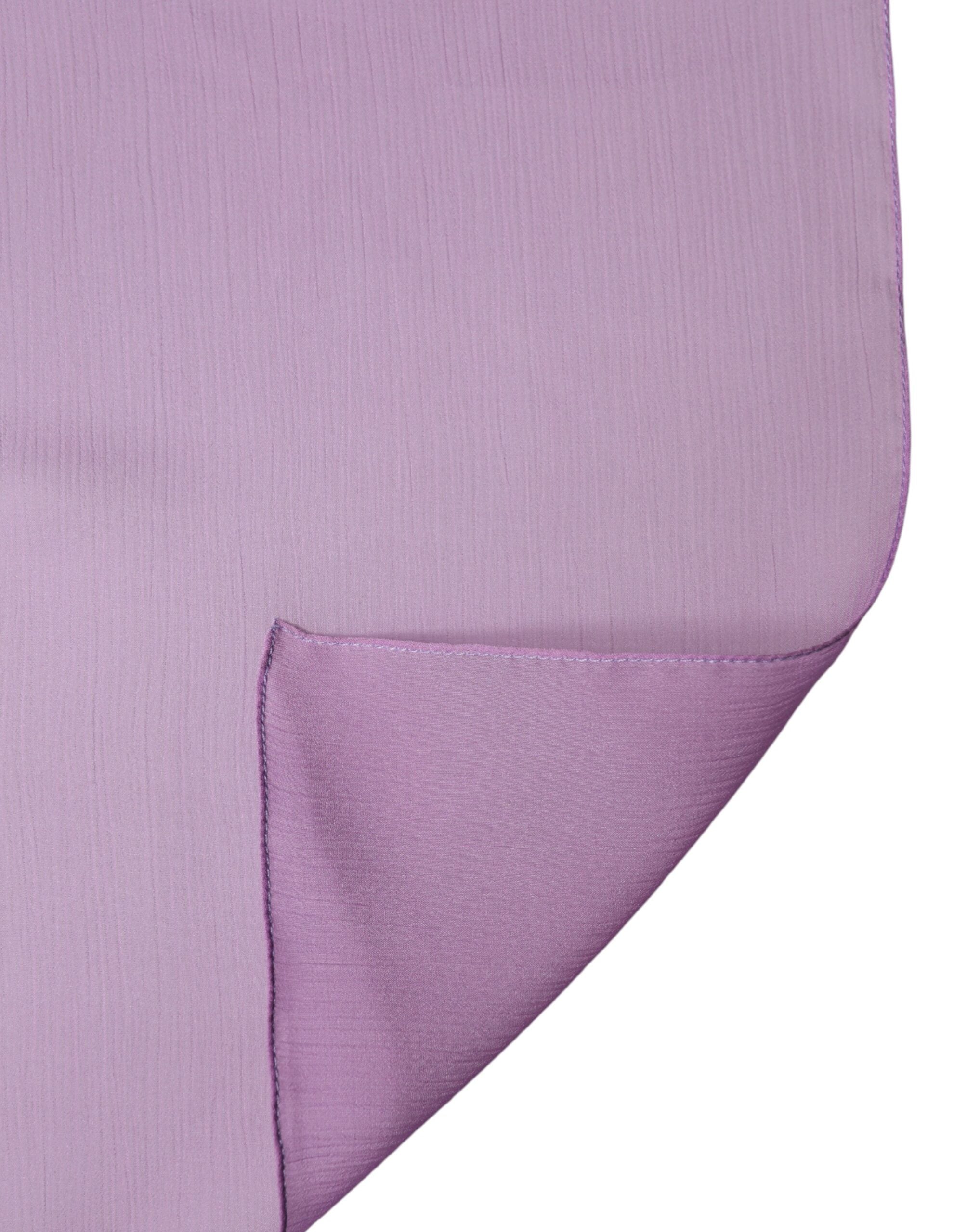 Dolce & Gabbana Purple Stole Silk Neck Wrap Shawl Men Men's Scarf