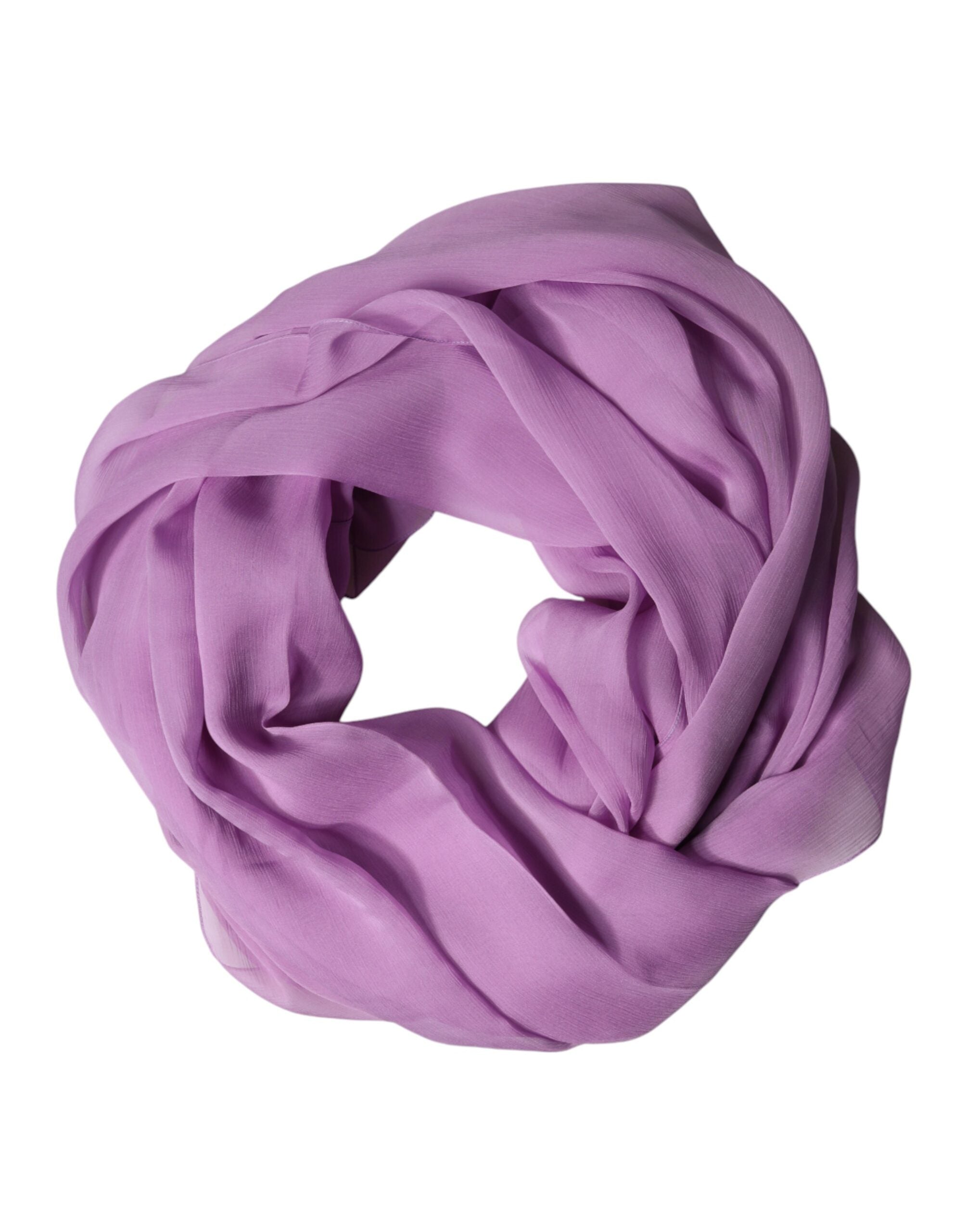 Dolce & Gabbana Purple Stole Silk Neck Wrap Shawl Men Men's Scarf