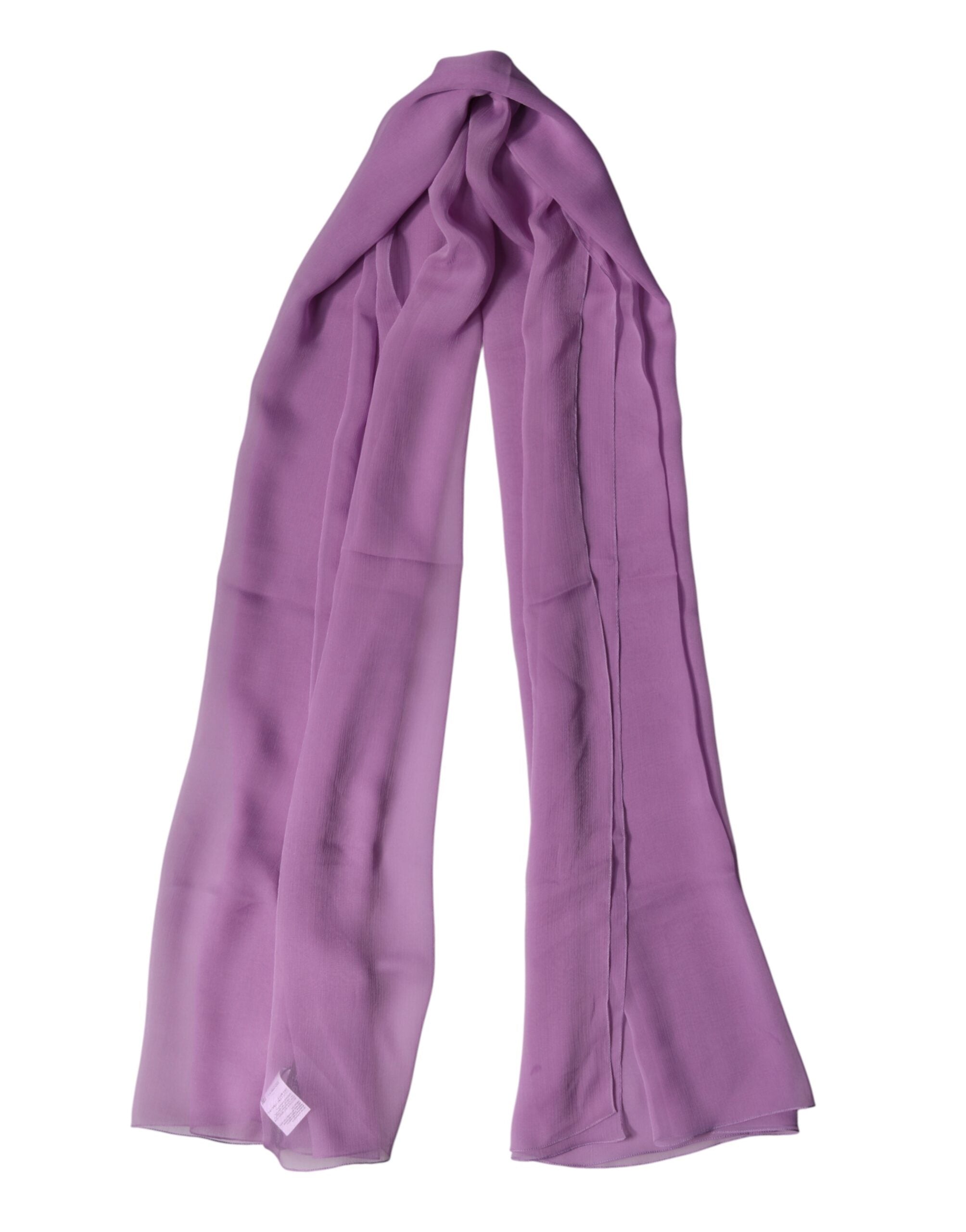 Dolce & Gabbana Purple Stole Silk Neck Wrap Shawl Men Men's Scarf