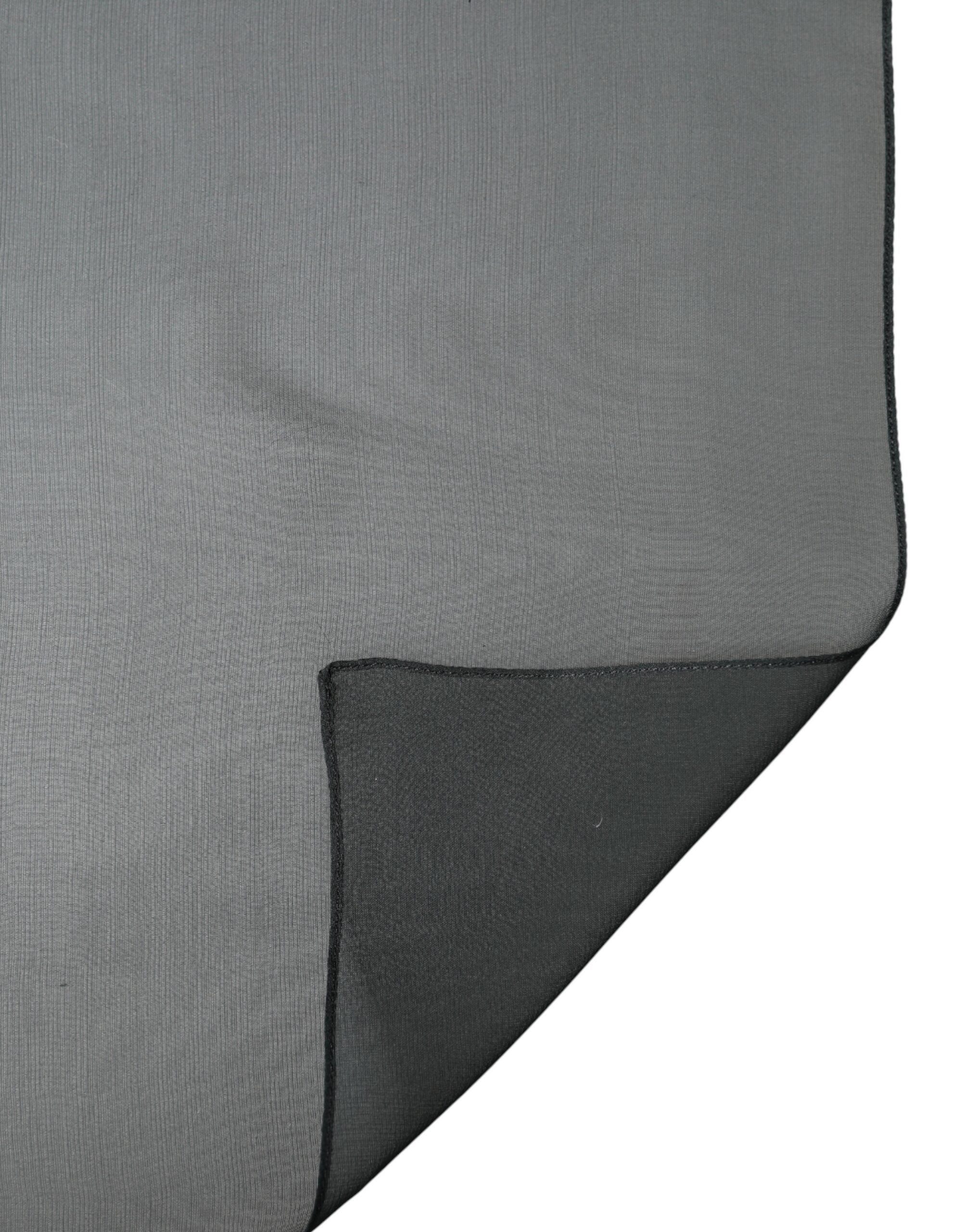 Dolce & Gabbana Dark Green Stole Silk Neck Wrap Shawl Men's Scarf