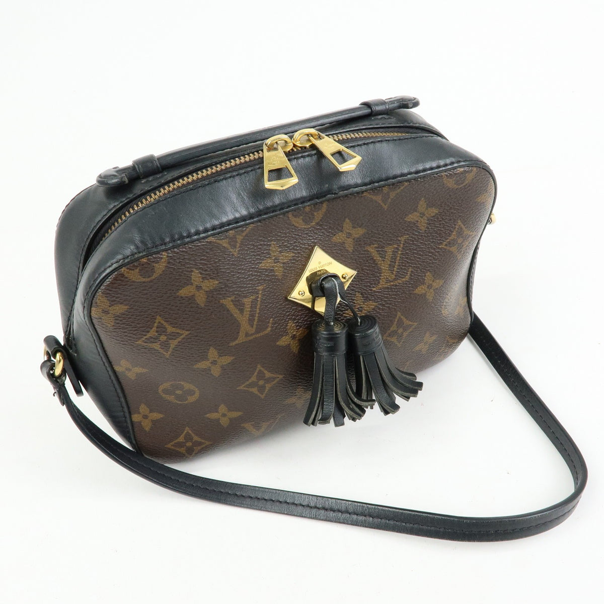 Louis Vuitton Saintonge Monogram Canvas With Leather Brown Canvas Handbag (Pre-Owned)