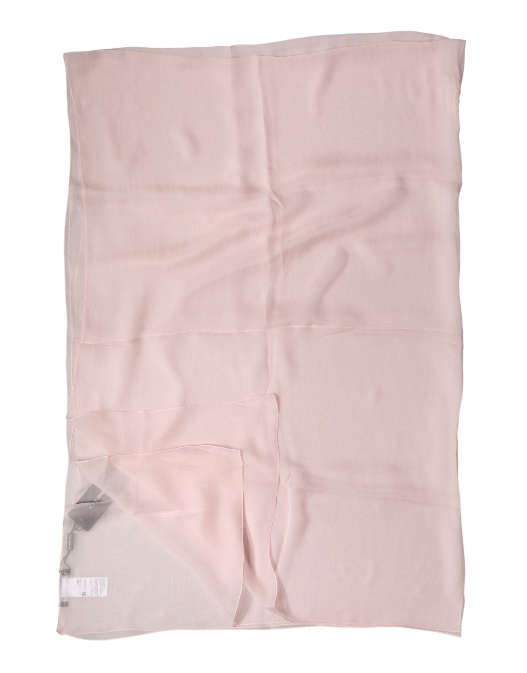 Dolce & Gabbana Light Pink Stole Silk Neck Wrap Shawl Men's Scarf