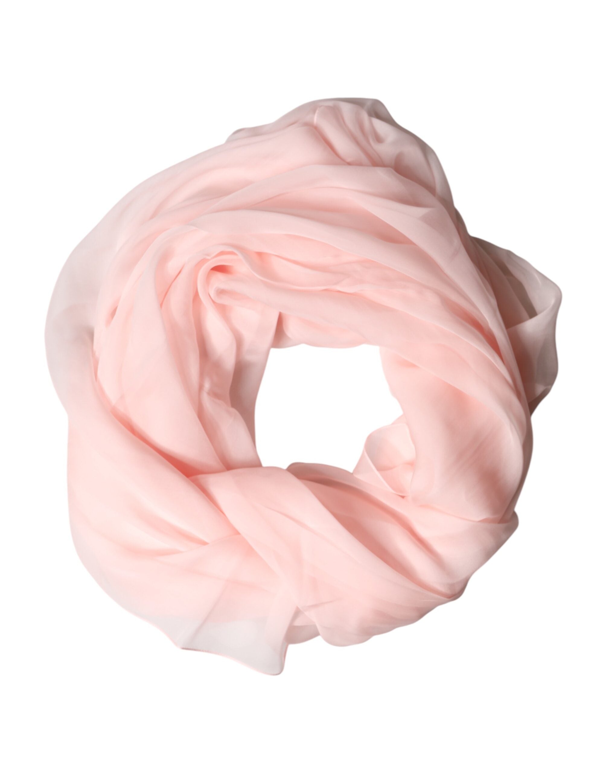Dolce & Gabbana Light Pink Stole Silk Neck Wrap Shawl Men's Scarf
