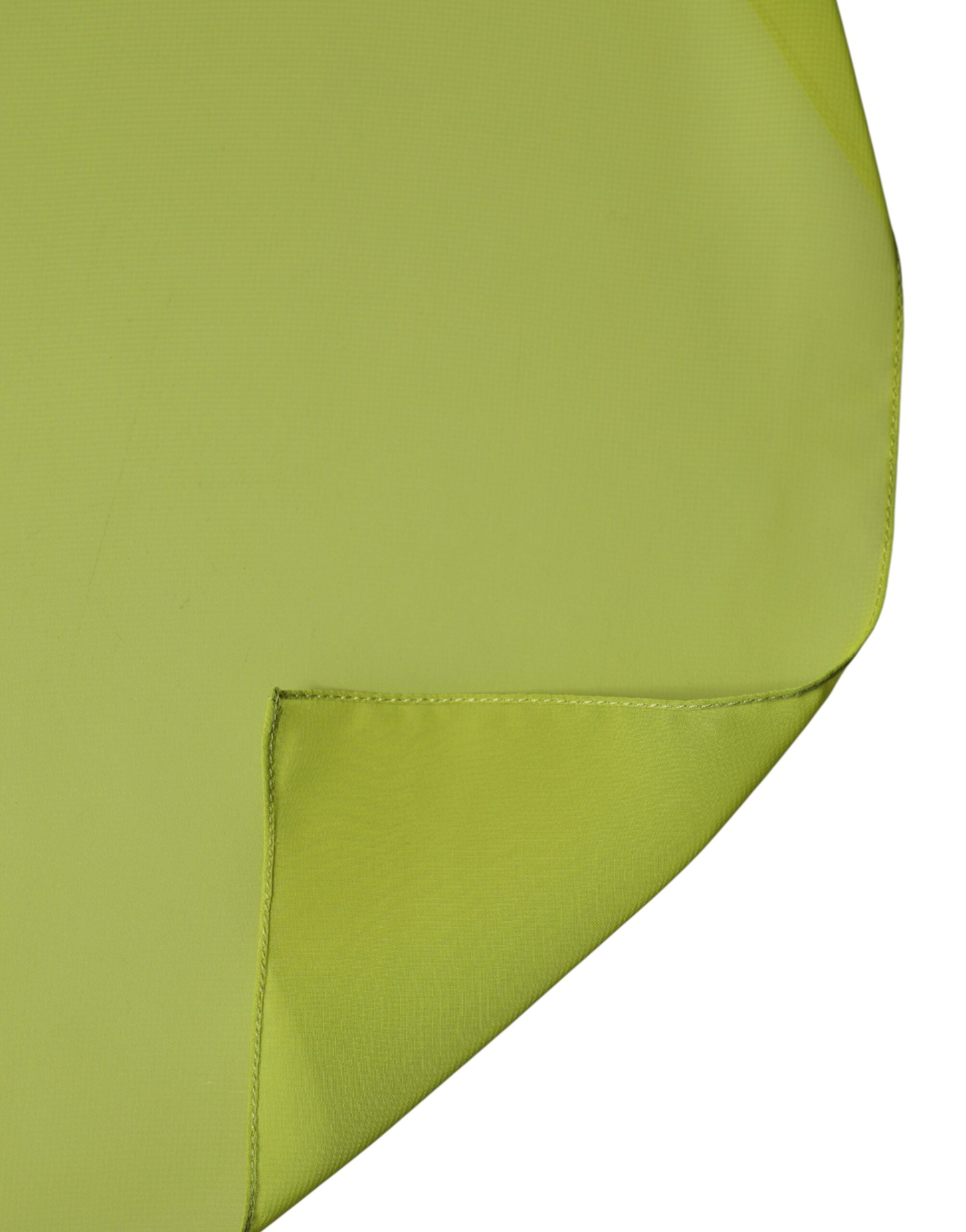 Dolce & Gabbana Green Polyester Stole Neck Wrap Shawl Men's Scarf