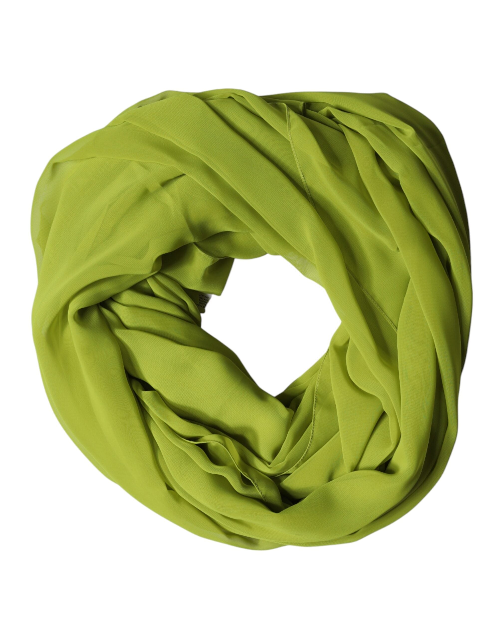 Dolce & Gabbana Green Polyester Stole Neck Wrap Shawl Men's Scarf