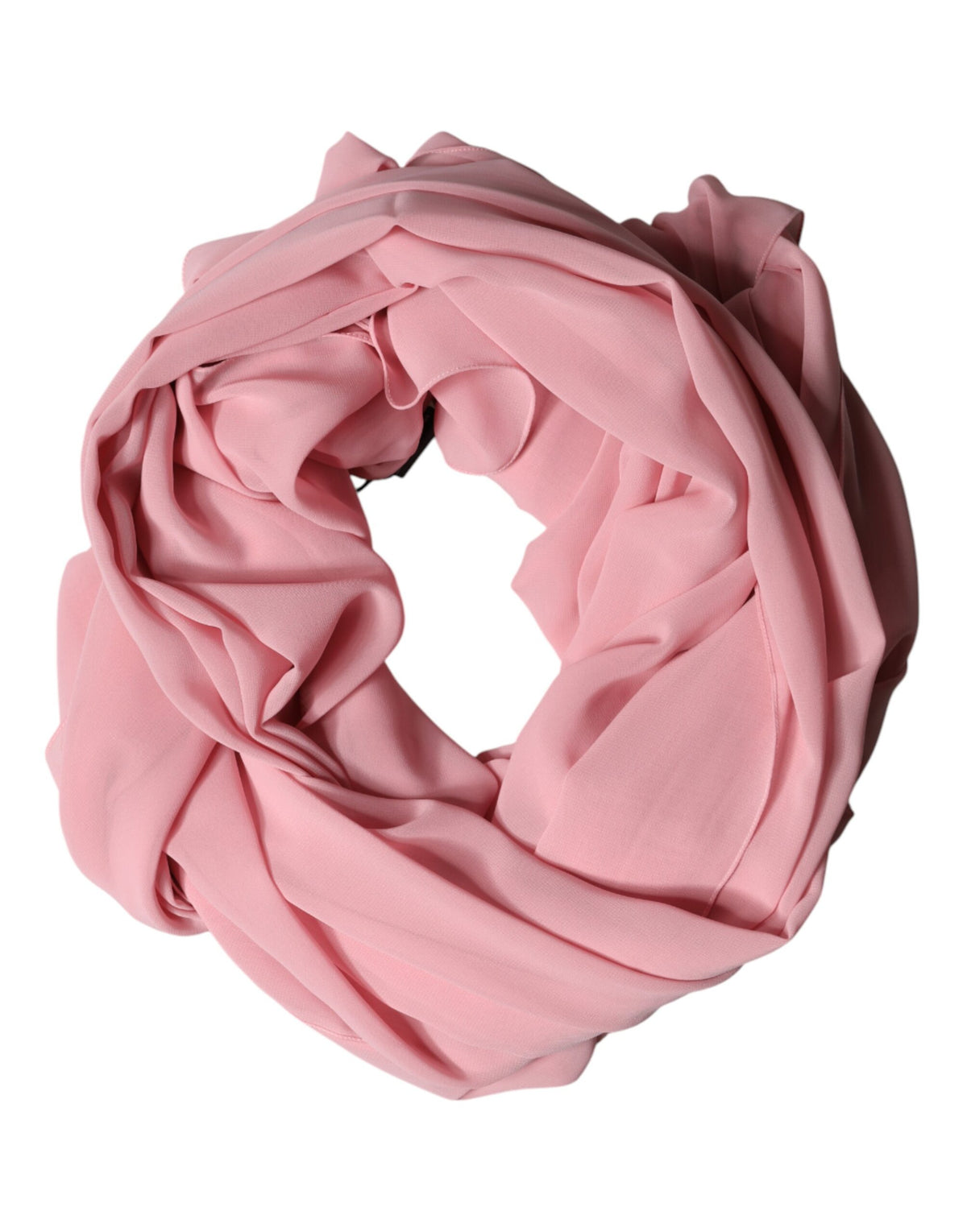 Dolce & Gabbana Pink Silk Stole Neck Wrap Shawl Men Men's Scarf