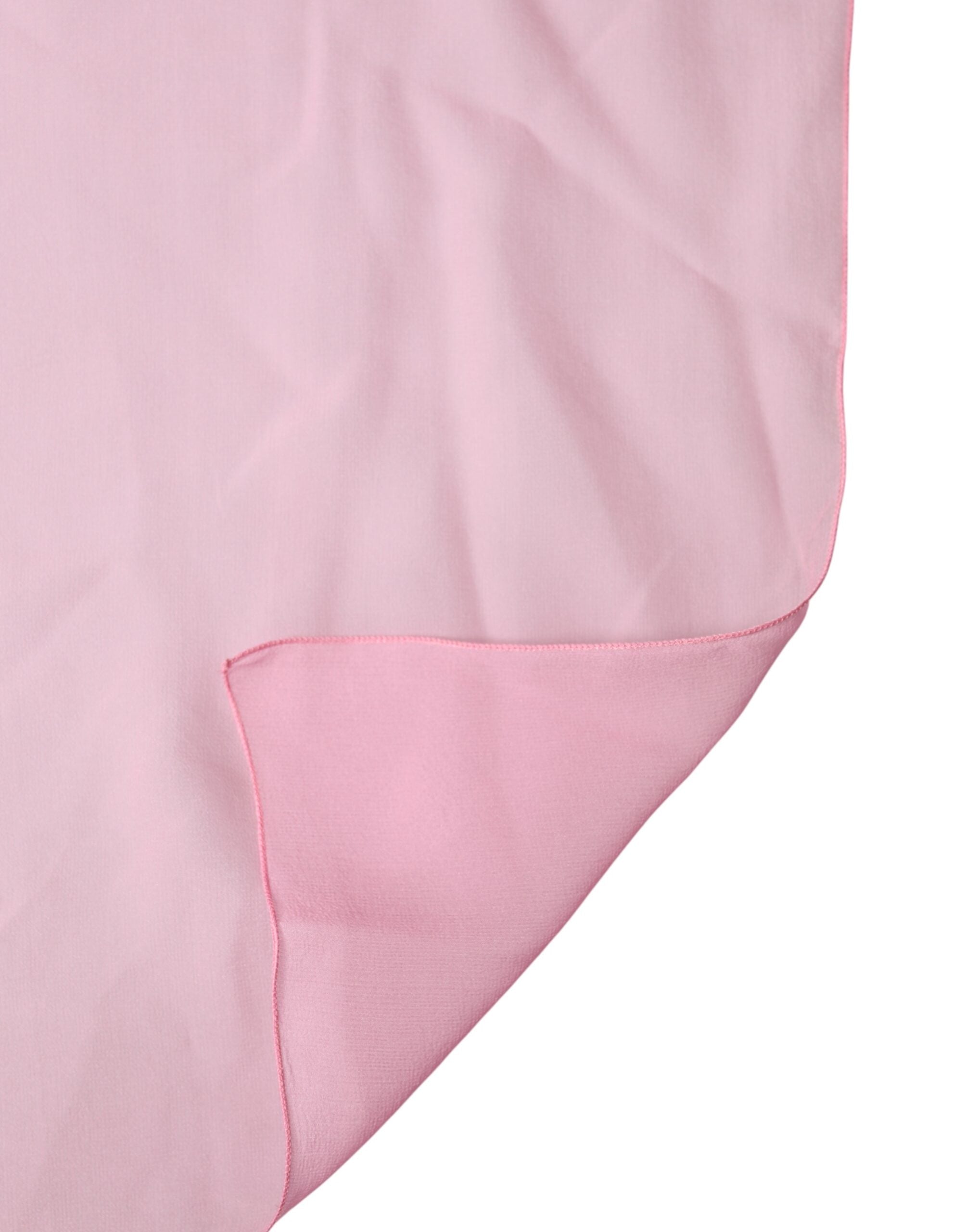 Dolce & Gabbana Pink Silk Sash Neck Wrap Shawl Men Men's Scarf
