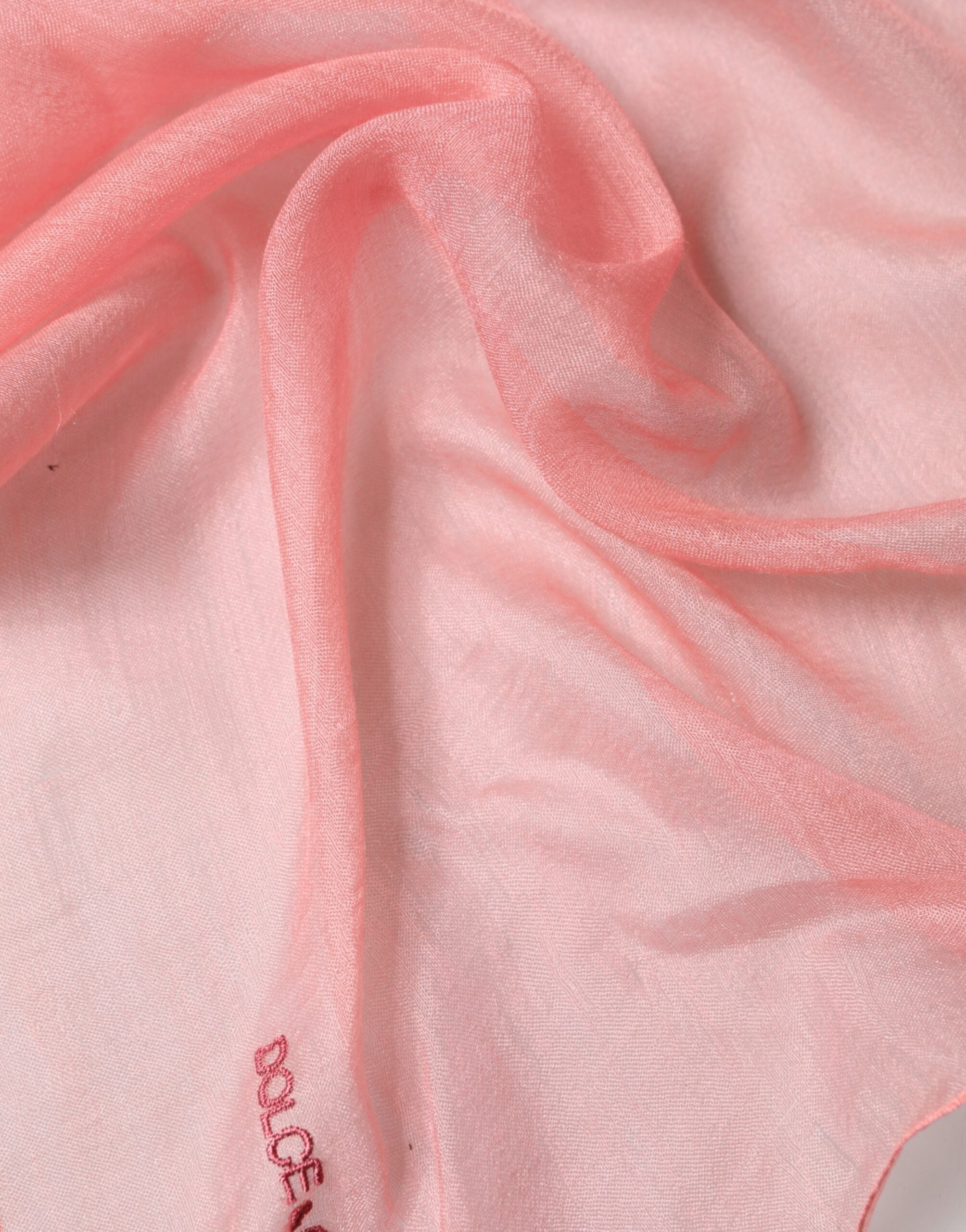 Dolce & Gabbana Light Pink Stole Neck Wrap Shawl Men's Scarf (Pre-Owned)