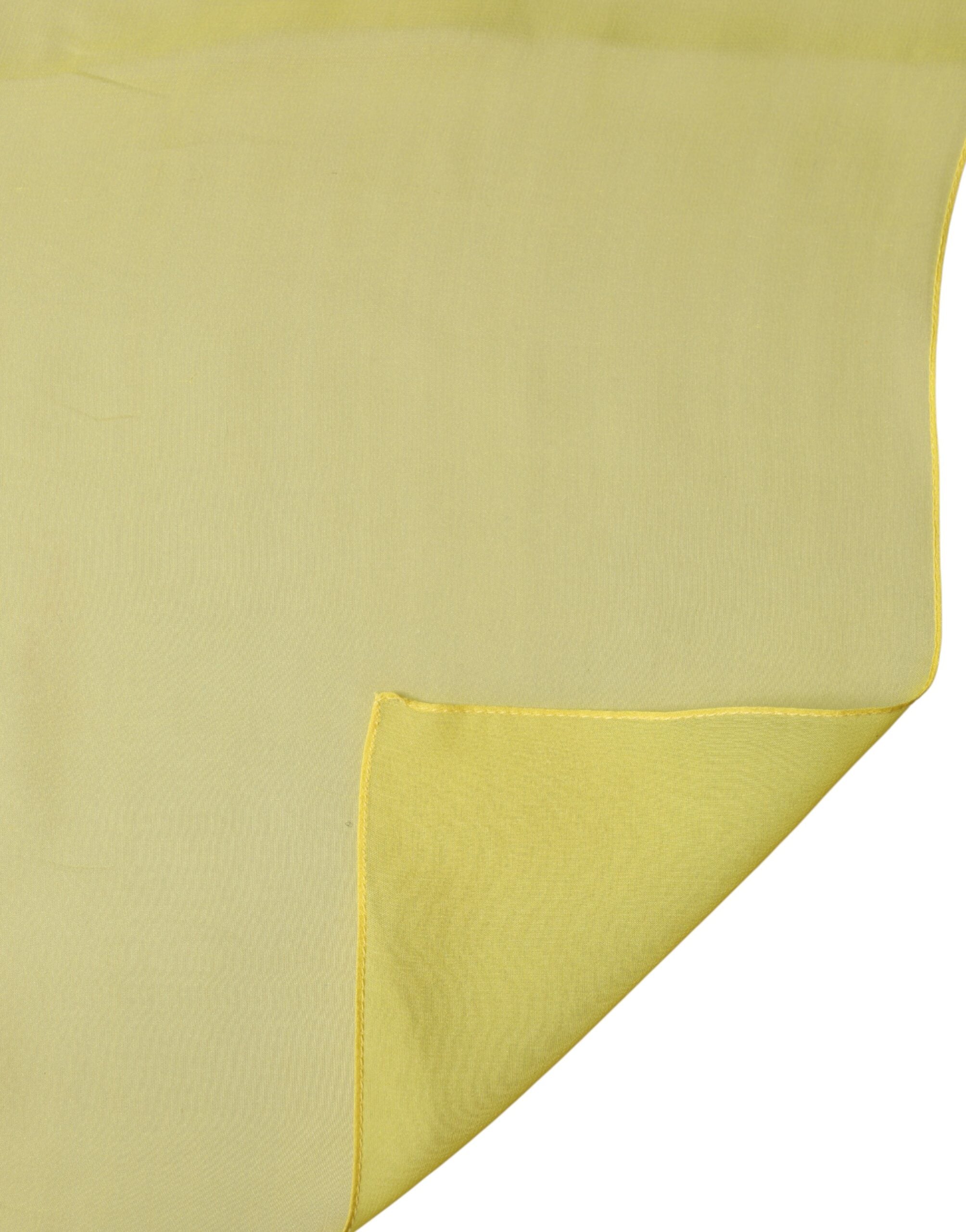 Dolce & Gabbana Yellow Silk Stole Neck Wrap Shawl Men 200cm x 130cm Men's Scarf