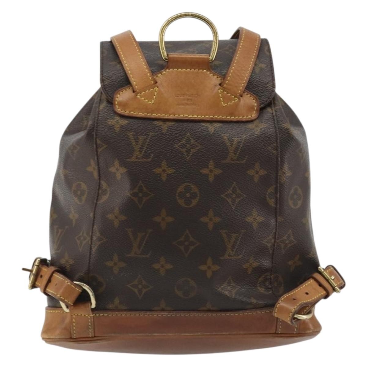 Louis Vuitton Vintage Montsouris Monogram Canvas Brown Canvas Backpack Bag (Pre-Owned)