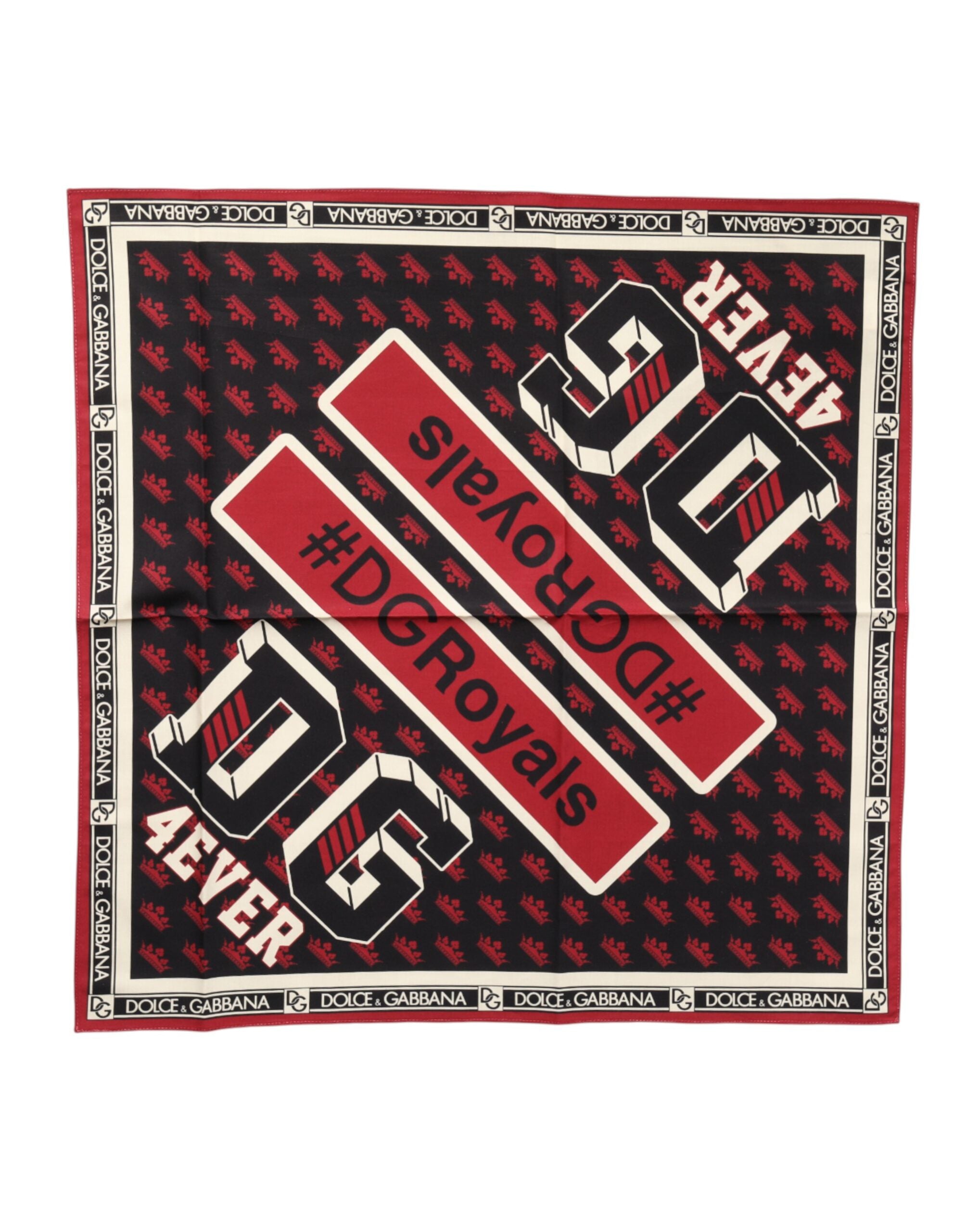 Dolce & Gabbana Multicolor #DGRoyals Square Foulard 50cm x 49.5cm Men's Scarf