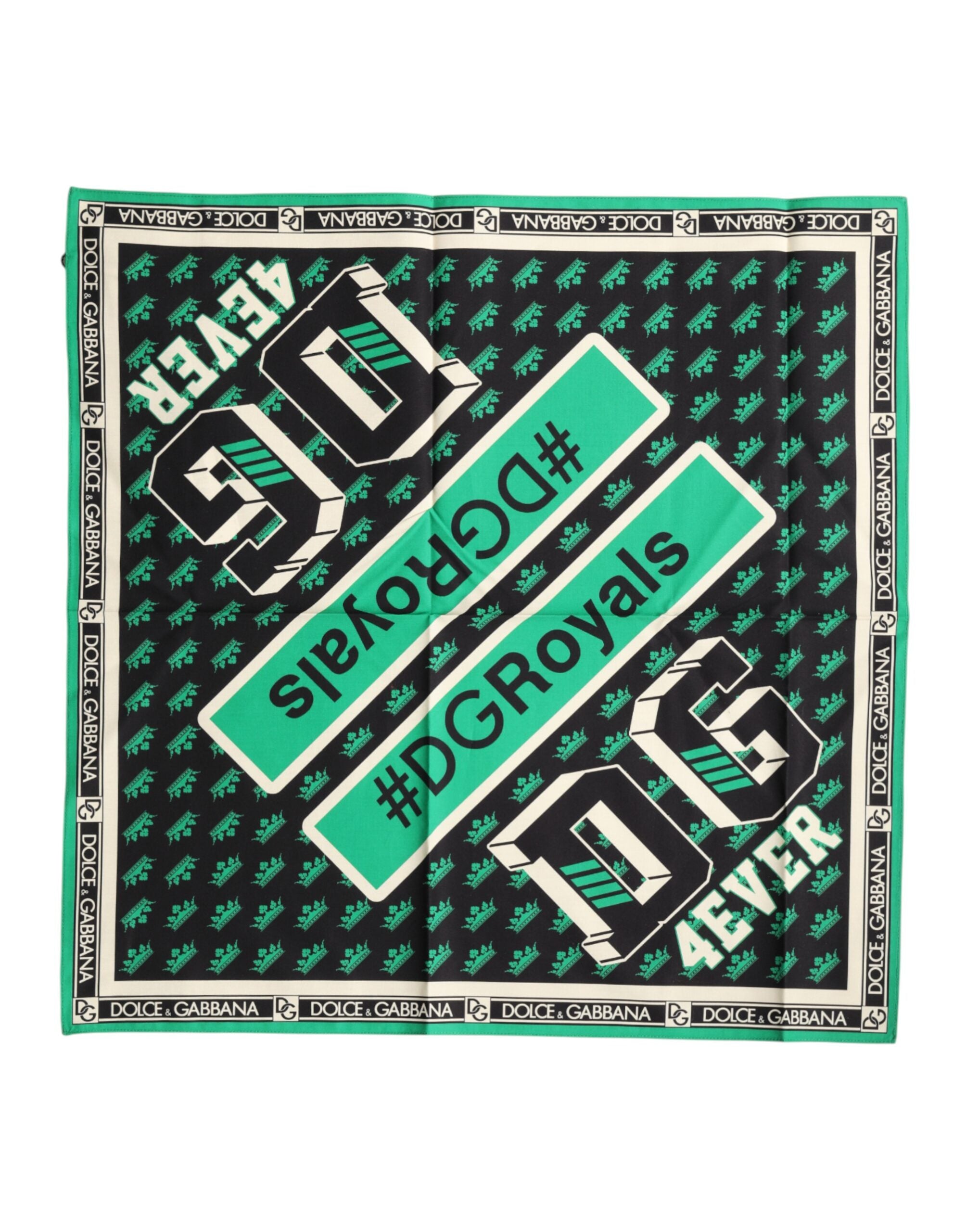 Dolce & Gabbana Multicolor #DGRoyals Square Foulard 50.5cm x 50cm Men's Scarf