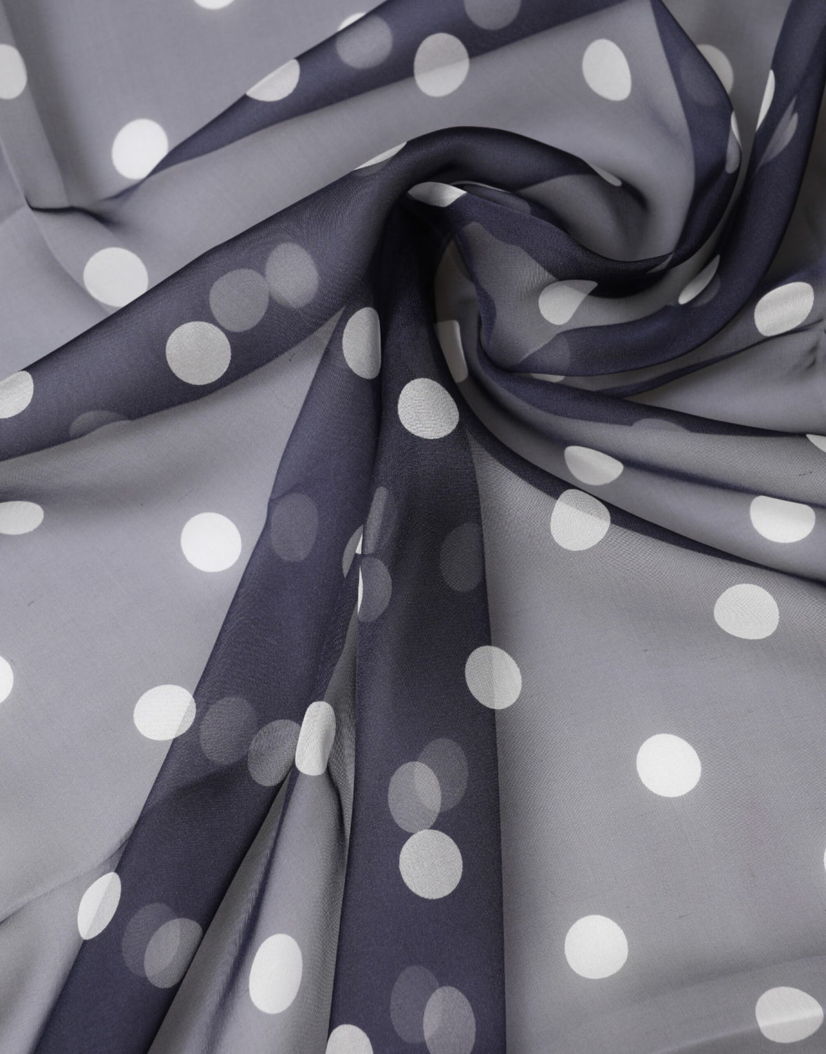 Dolce & Gabbana Blue Polka Dot Silk Neck Wrap Shawl 205cm x 132cm Men's Scarf