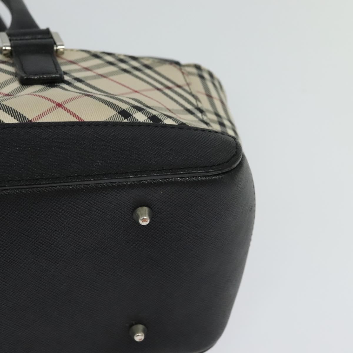 Burberry Nova Check Nova Check Canvas And Leather Beige Canvas Handbag (Pre-Owned)