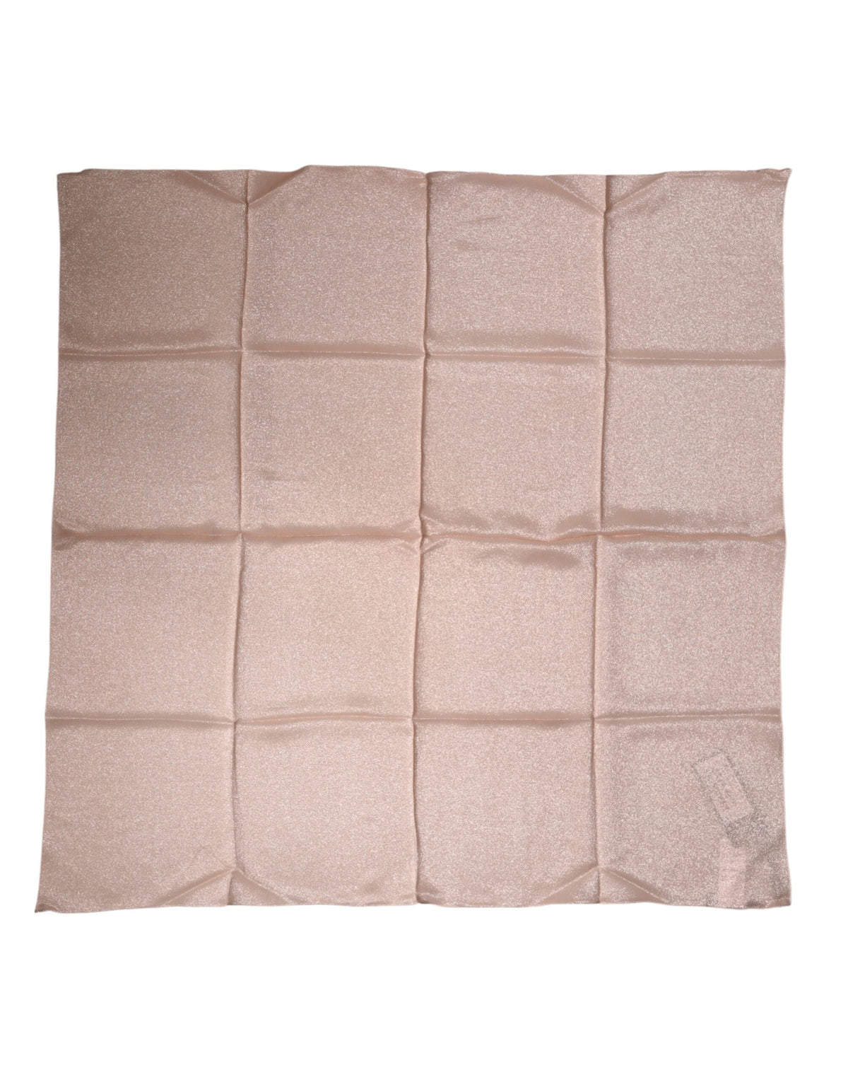 Dolce & Gabbana Light Pink Silk Blend Square Foulard 87.5cm x86.5cm Men's Scarf