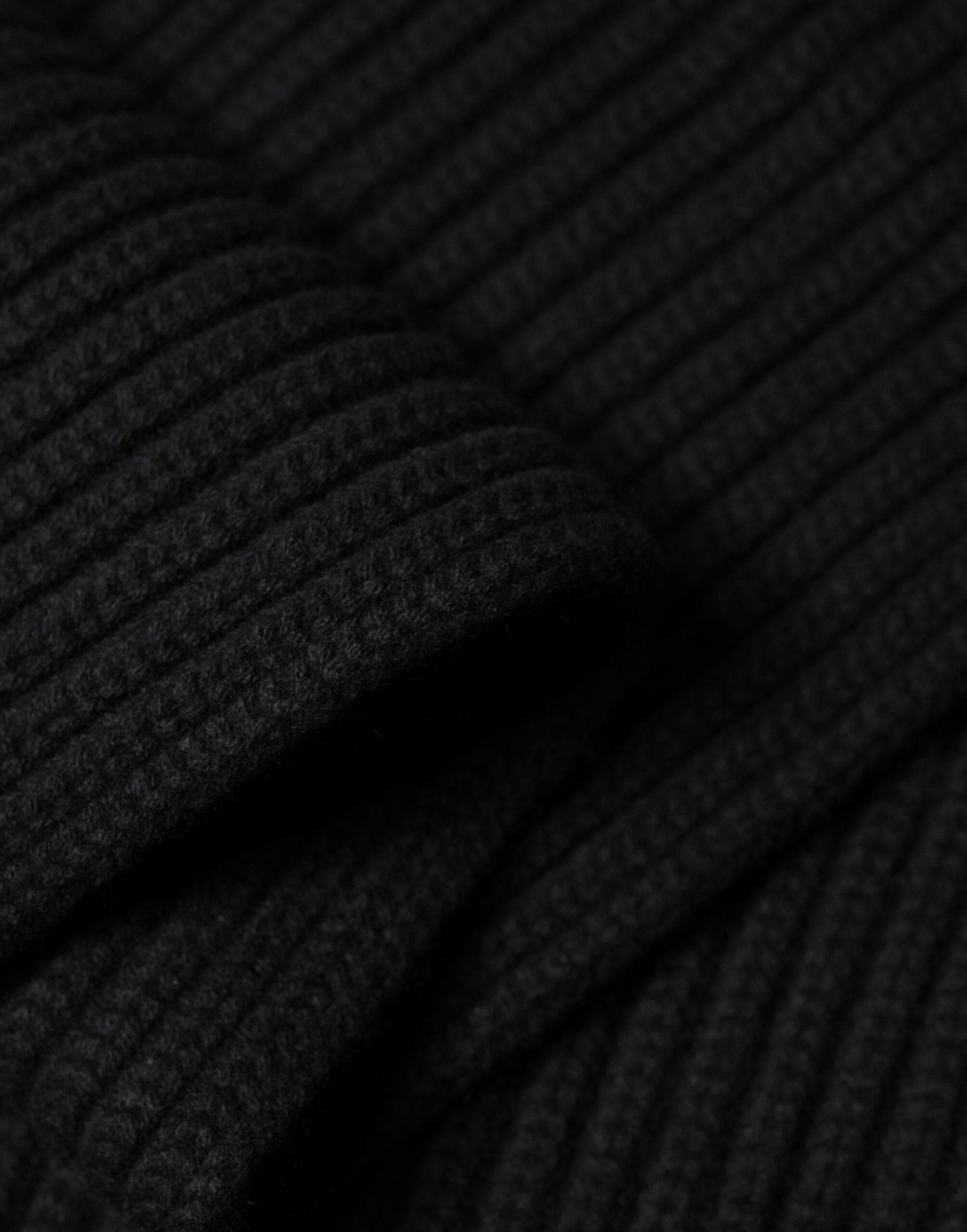 Dolce & Gabbana Black Cashmere Knit Neck Wrap Shawl 202cm x 26cm Men's Scarf