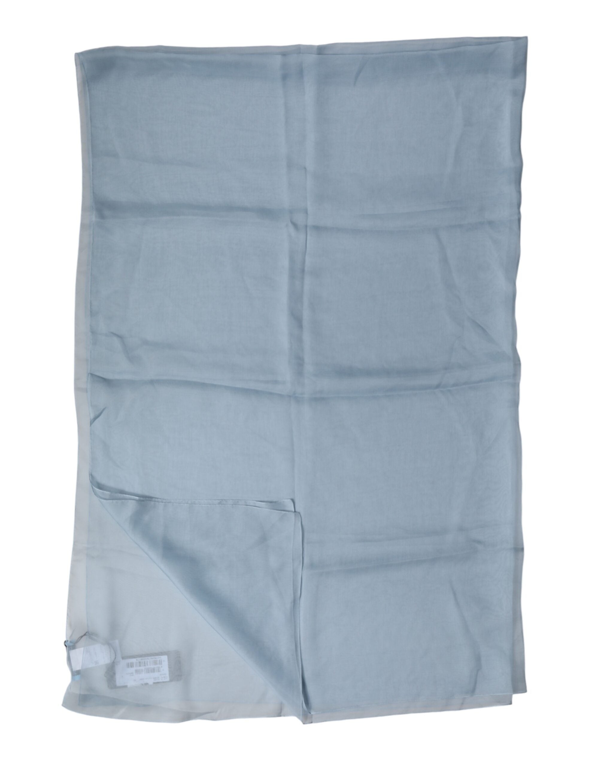 Dolce & Gabbana Light Blue Silk Stole Neck Wrap Shawl 200cm x 130cm Men's Scarf